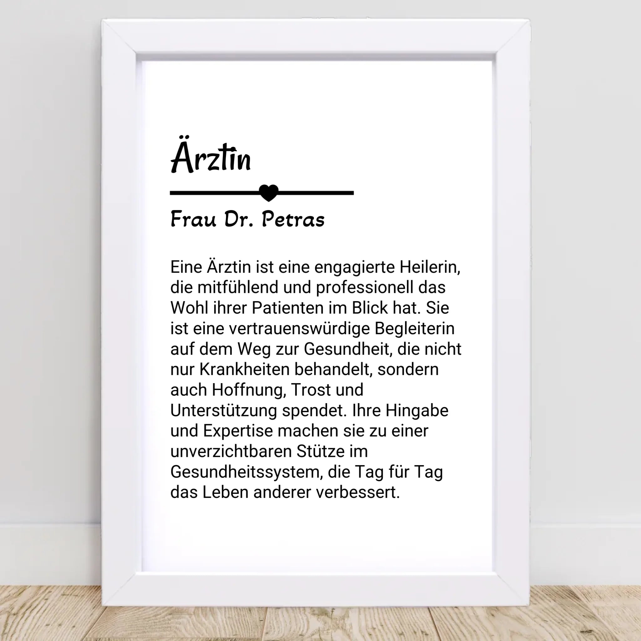Ärztin Poster Geschenk personalisiert - Cantty