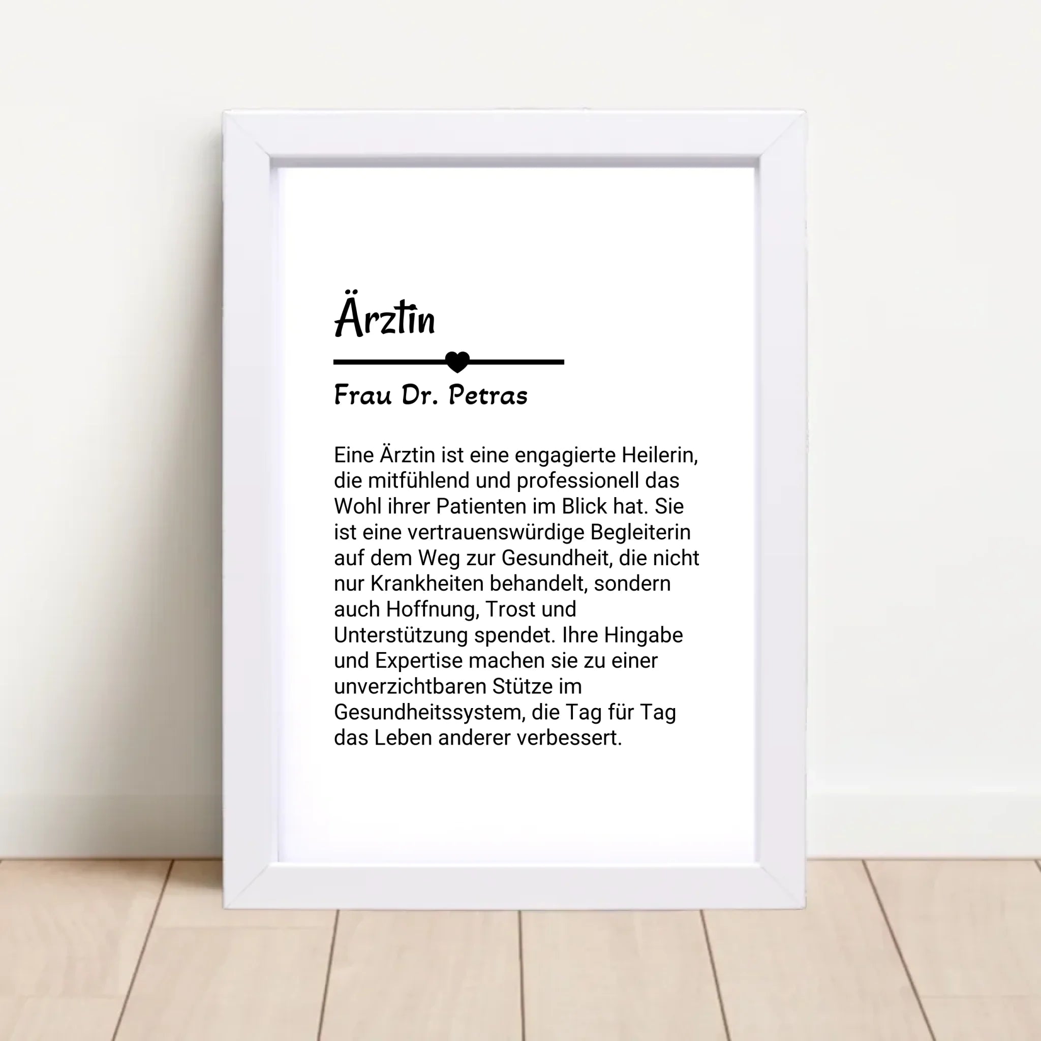 Ärztin Poster Geschenk personalisiert - Cantty