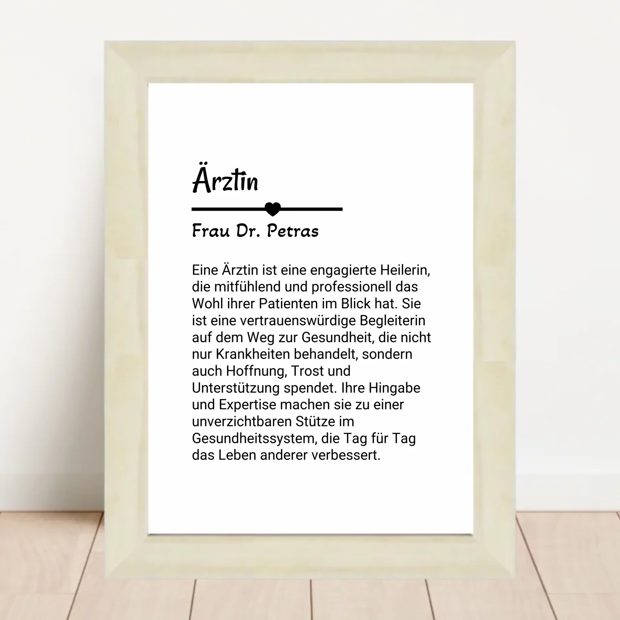 Ärztin Poster Geschenk personalisiert - Cantty