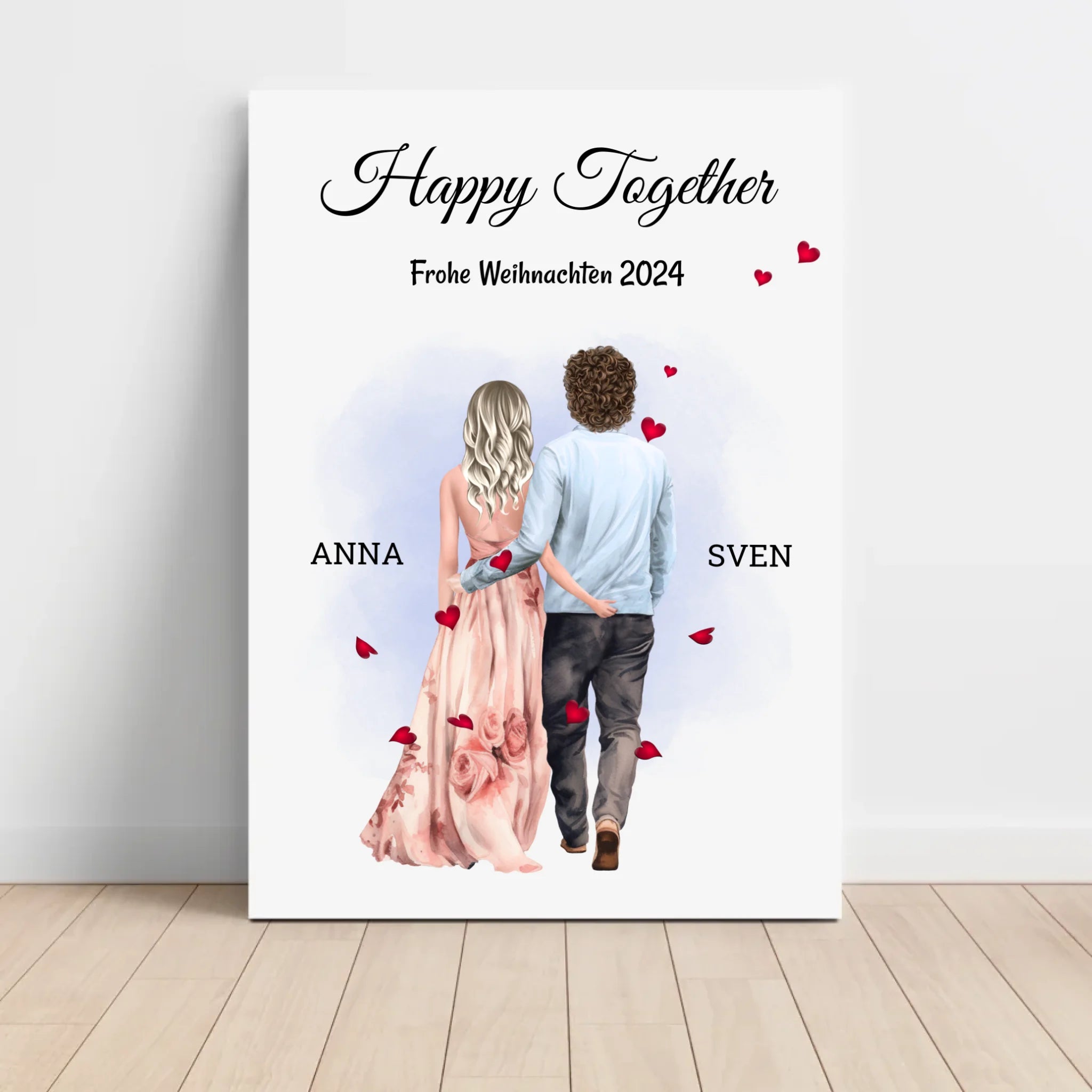 Weihnachtsgeschenk Paar Mann Frau Bild personalisierbar - Cantty