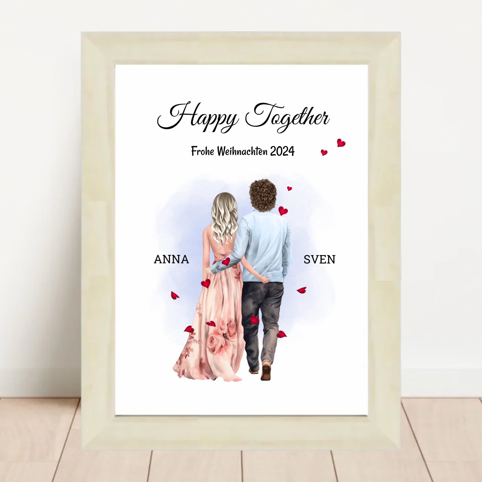 Weihnachtsgeschenk Paar Mann Frau Bild personalisierbar - Cantty