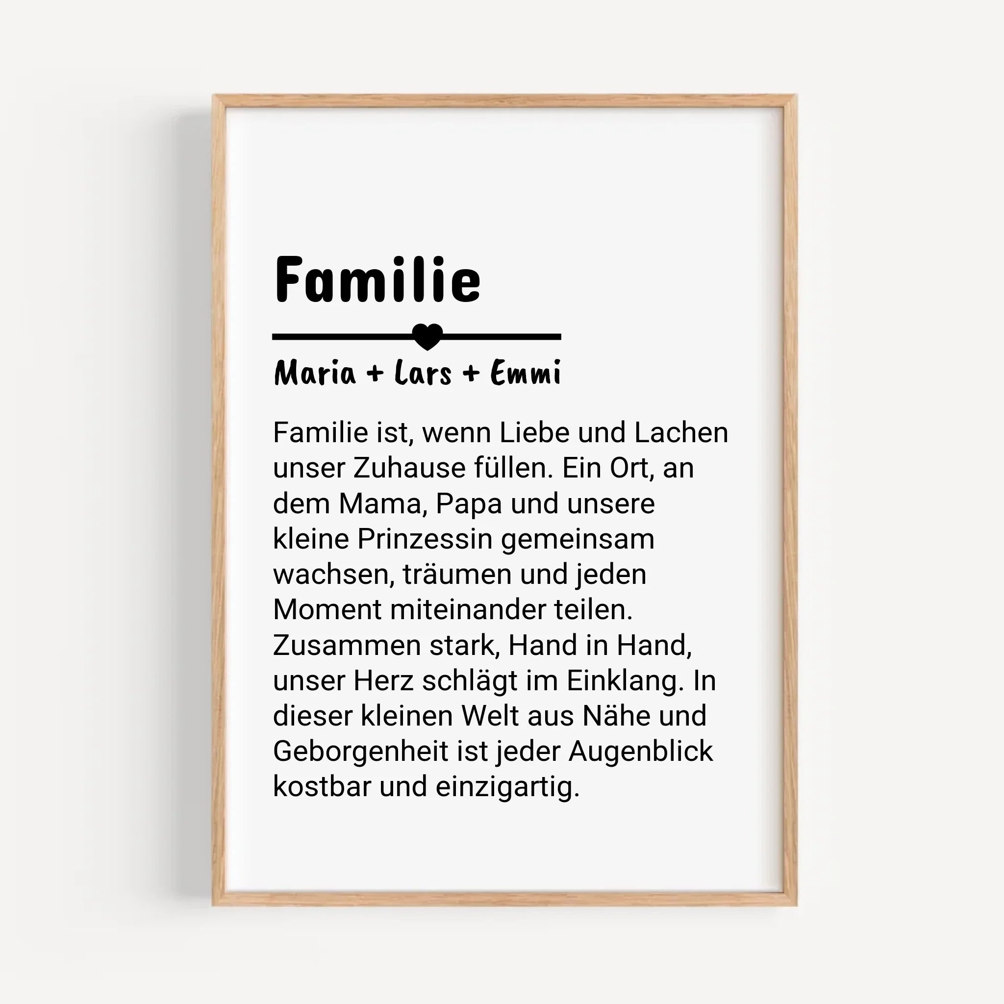 Familie Definition Poster personalisiert selber gestalten - Cantty