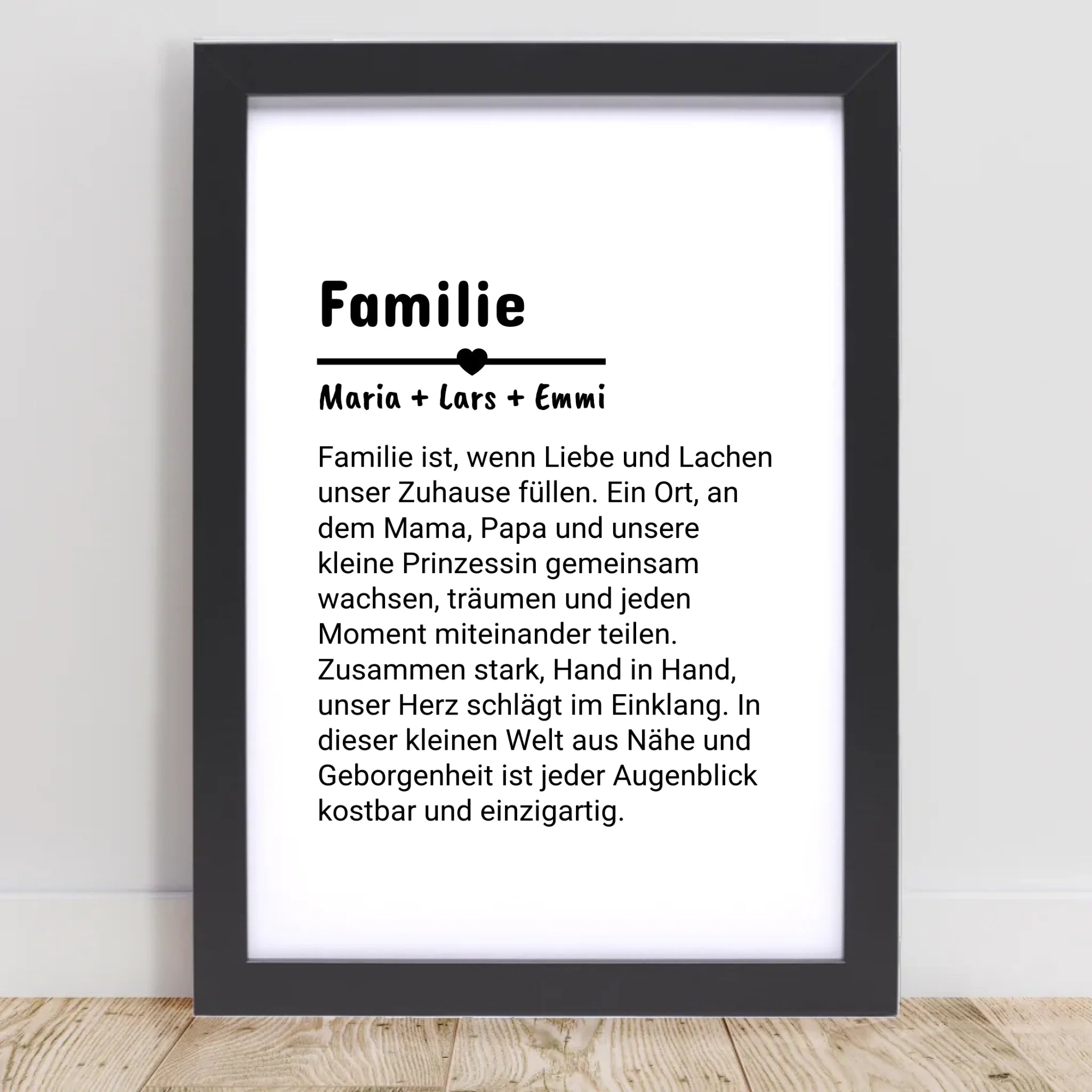 Familie Definition Poster personalisiert selber gestalten - Cantty