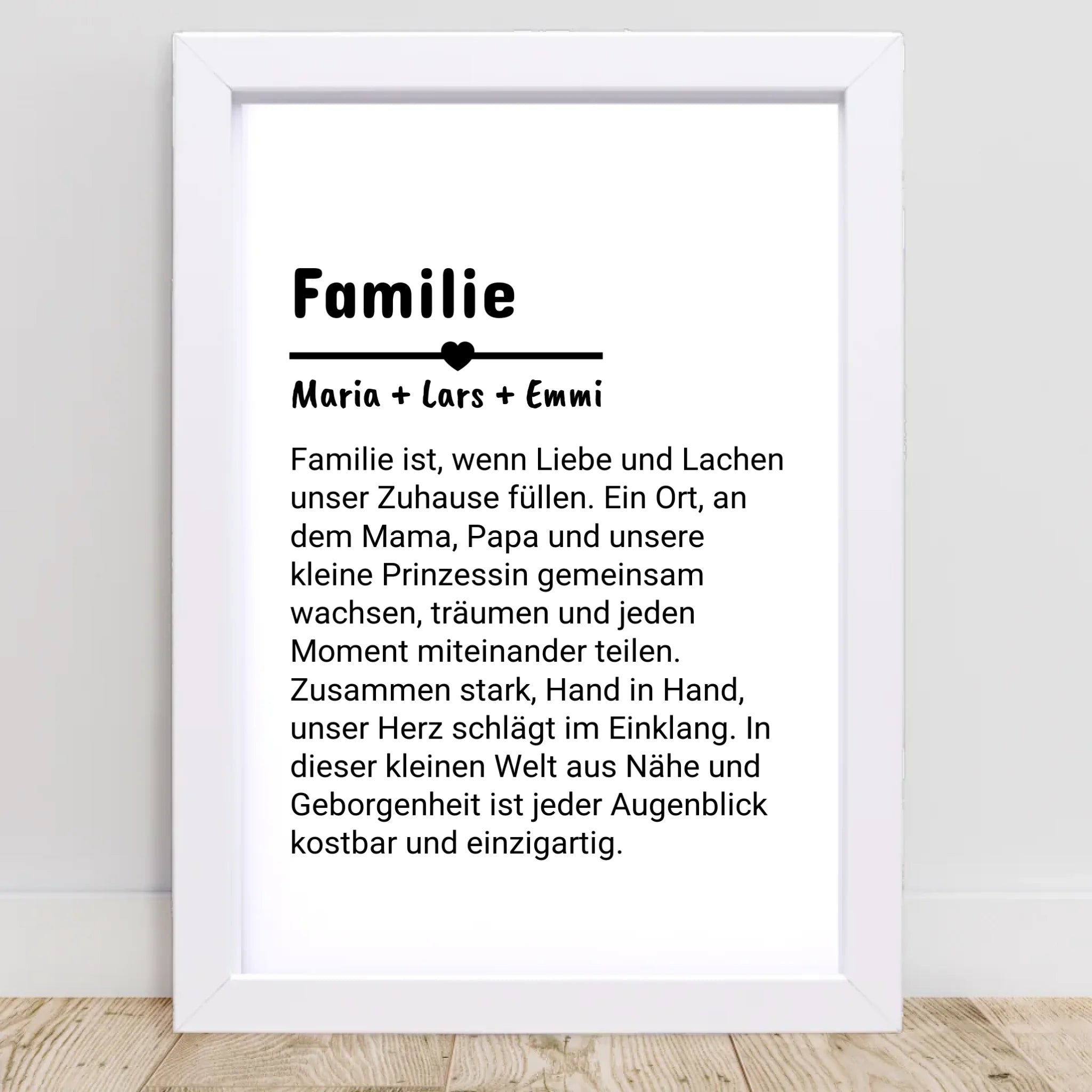 Familie Definition Poster personalisiert selber gestalten - Cantty