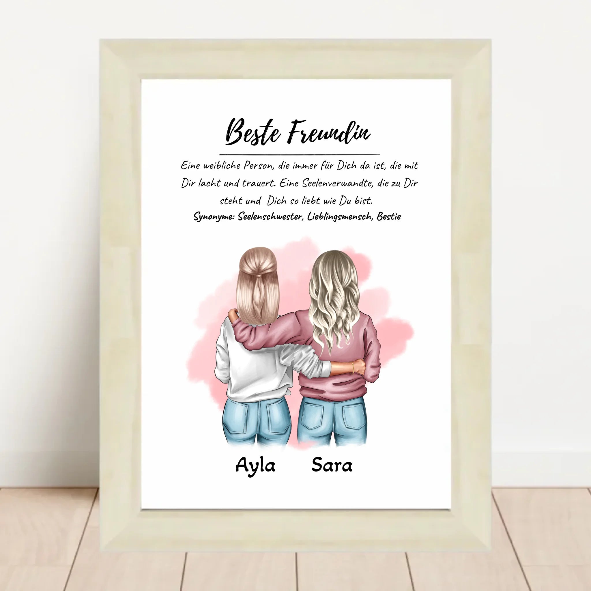 Beste Freundin Freundschaftsgeschenk Bild & Poster - Cantty