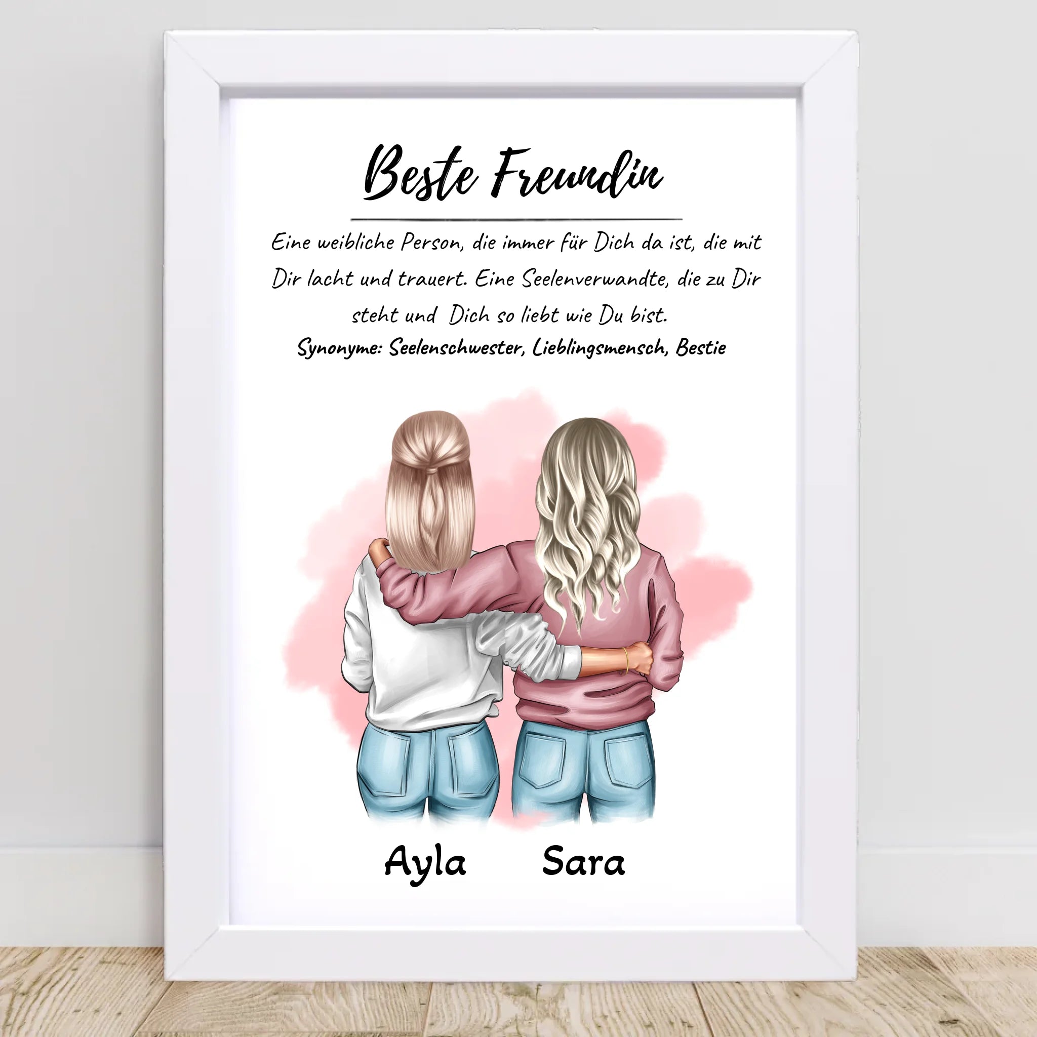 Beste Freundin Freundschaftsgeschenk Bild & Poster - Cantty