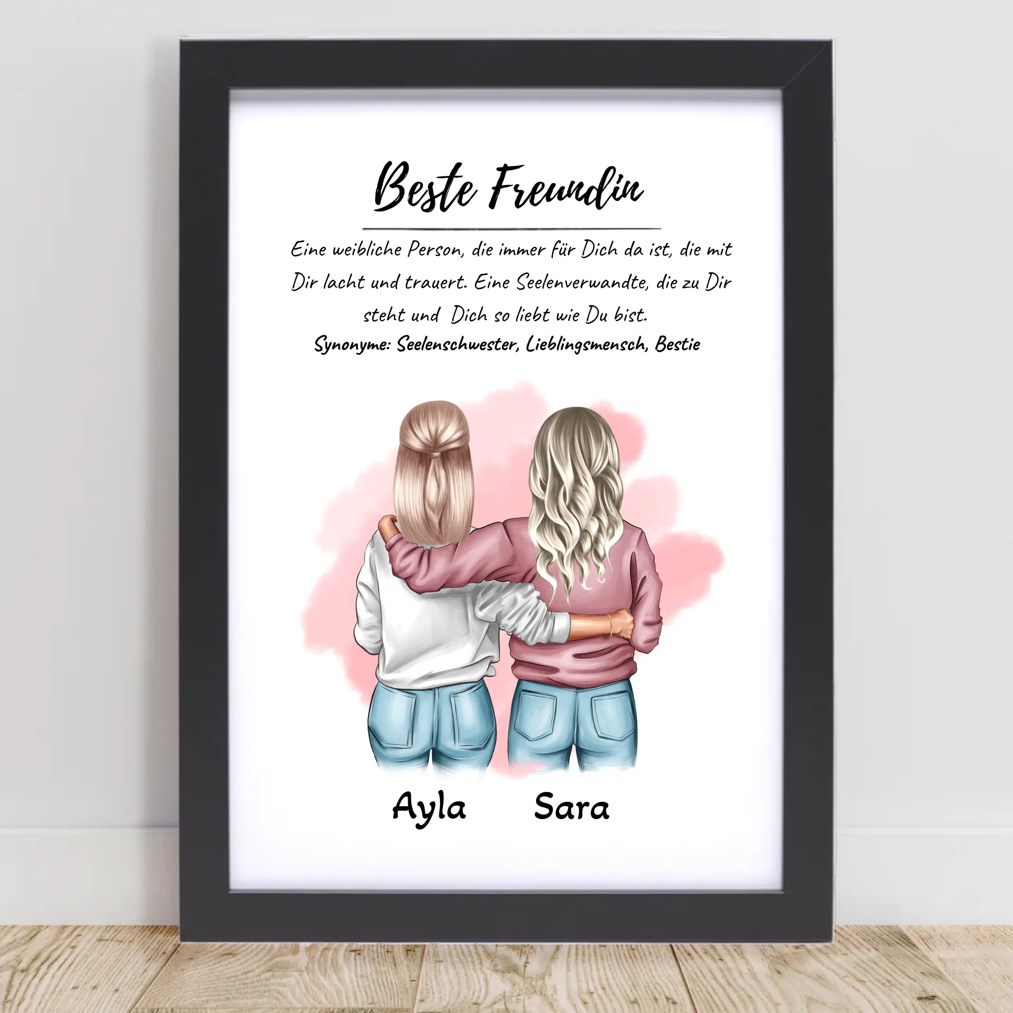 Beste Freundin Freundschaftsgeschenk Bild & Poster - Cantty