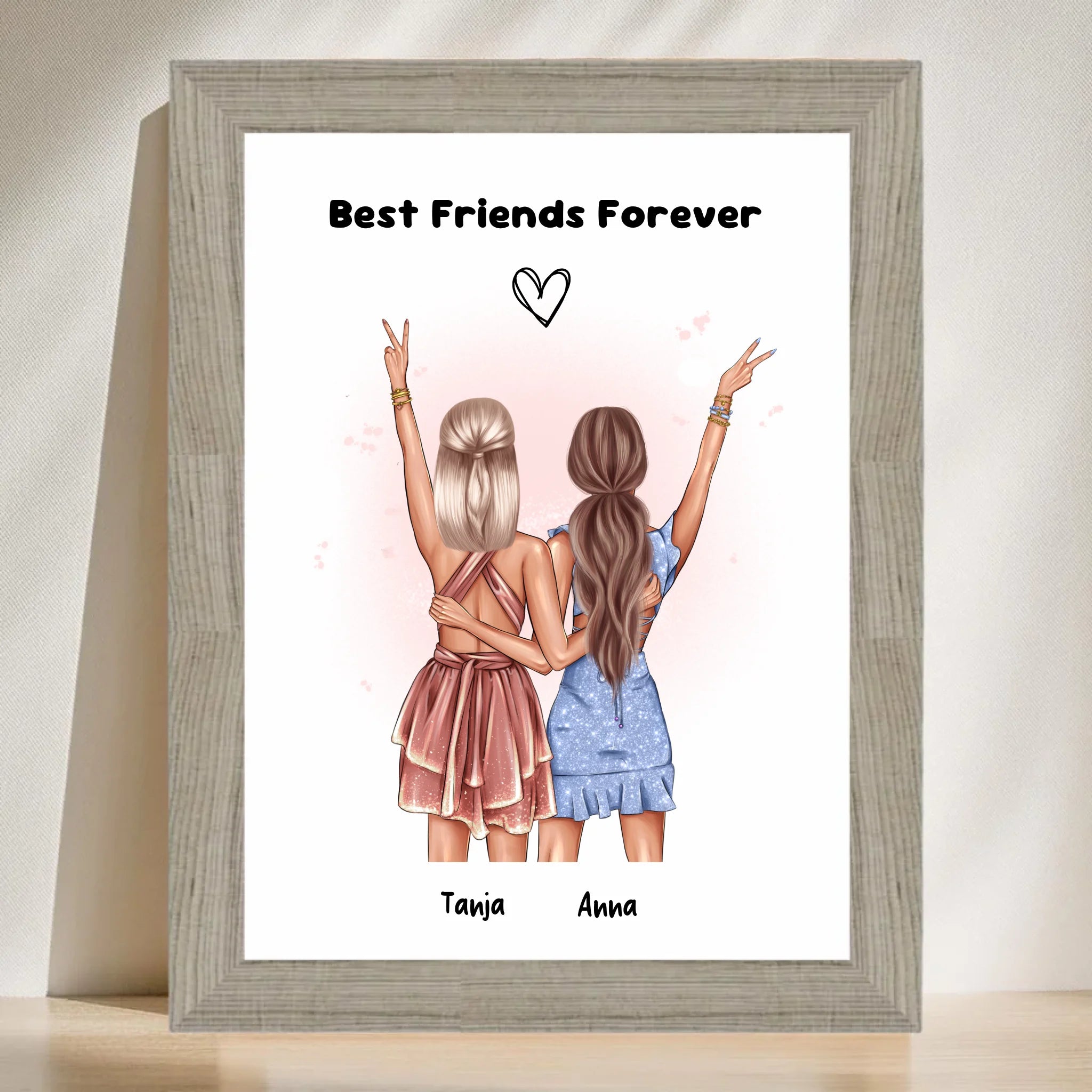 Seelenverwandte Geschenk Bild & Poster - Cantty