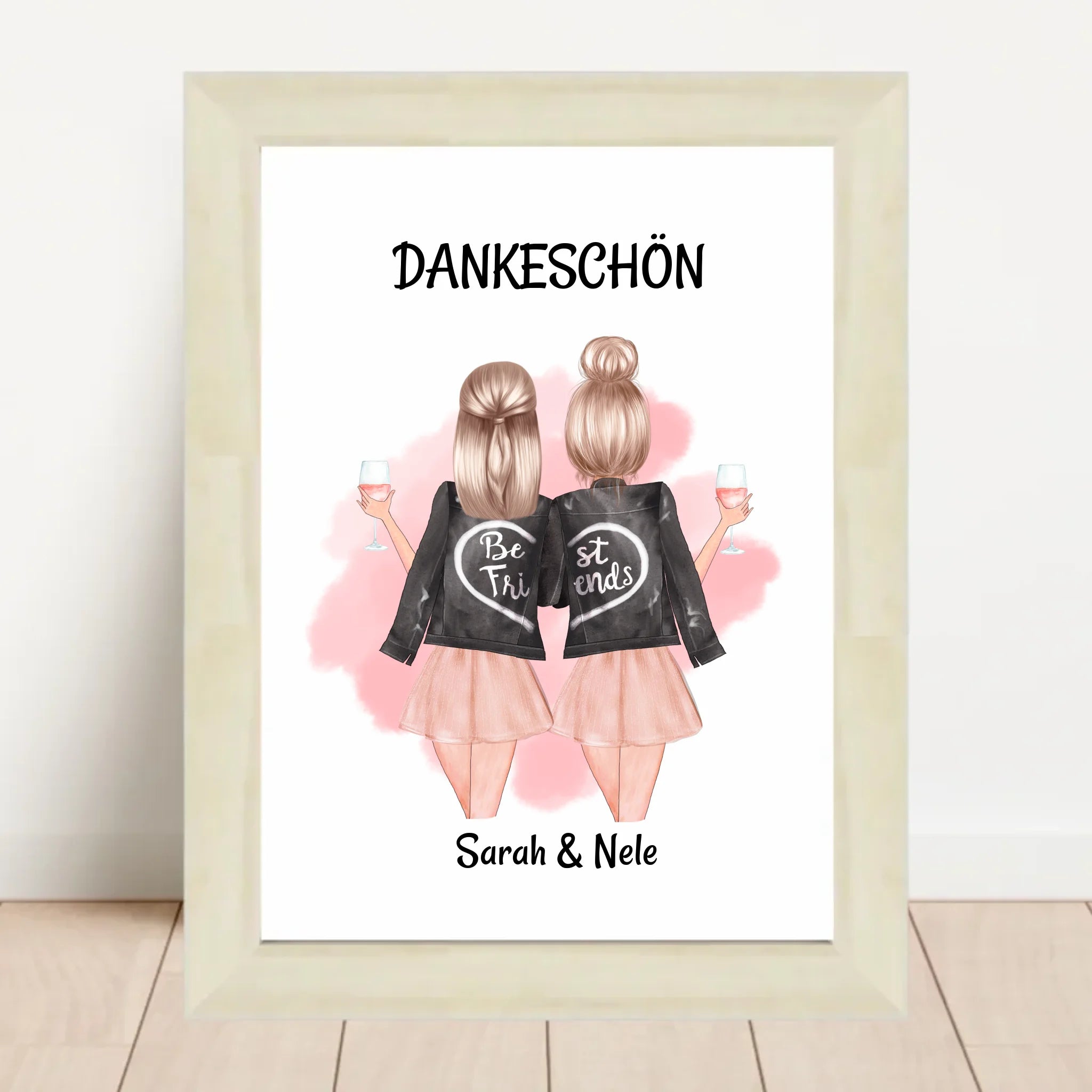 Beste Freundin Danke Geschenk Bild & Poster - Cantty