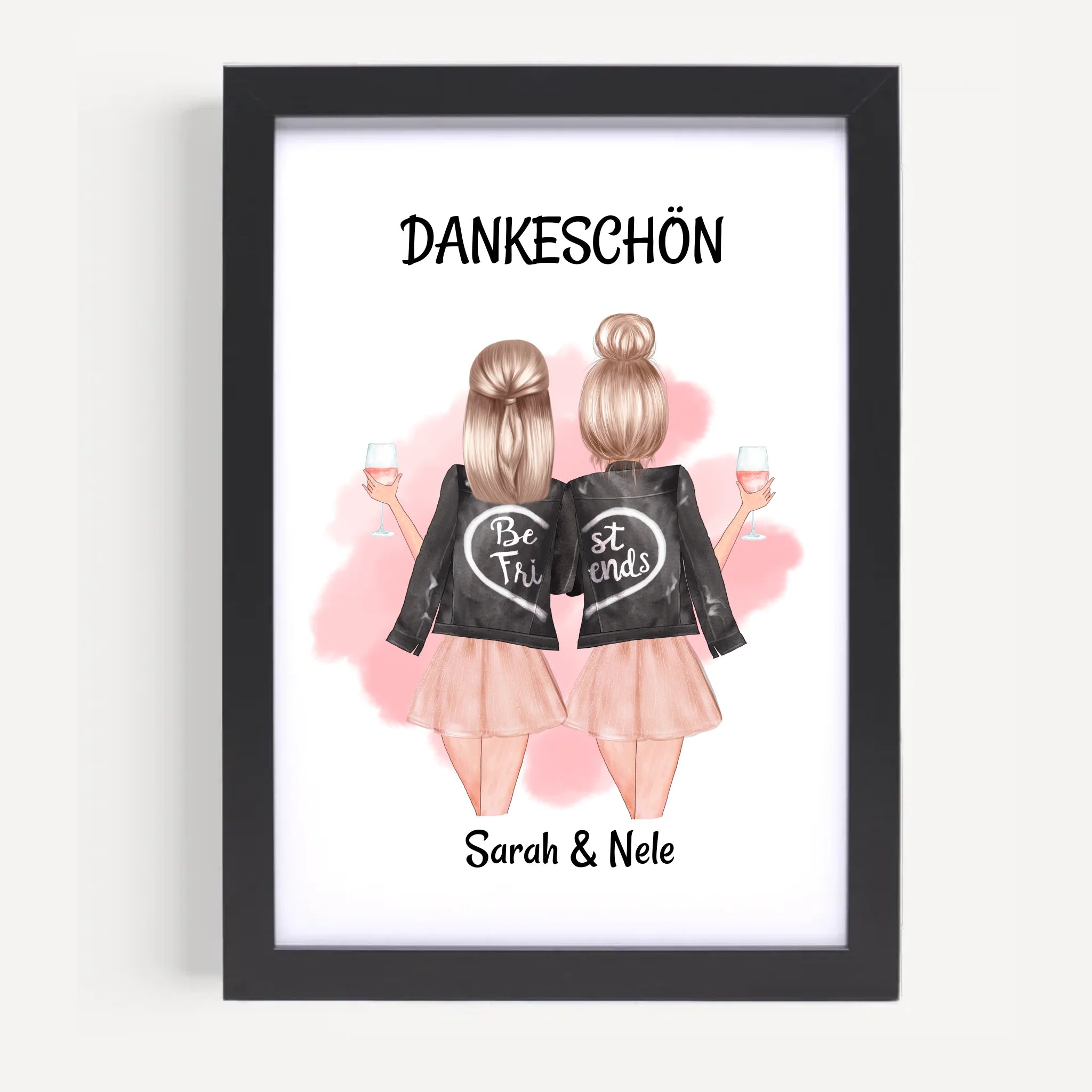 Beste Freundin Danke Geschenk Bild & Poster - Cantty