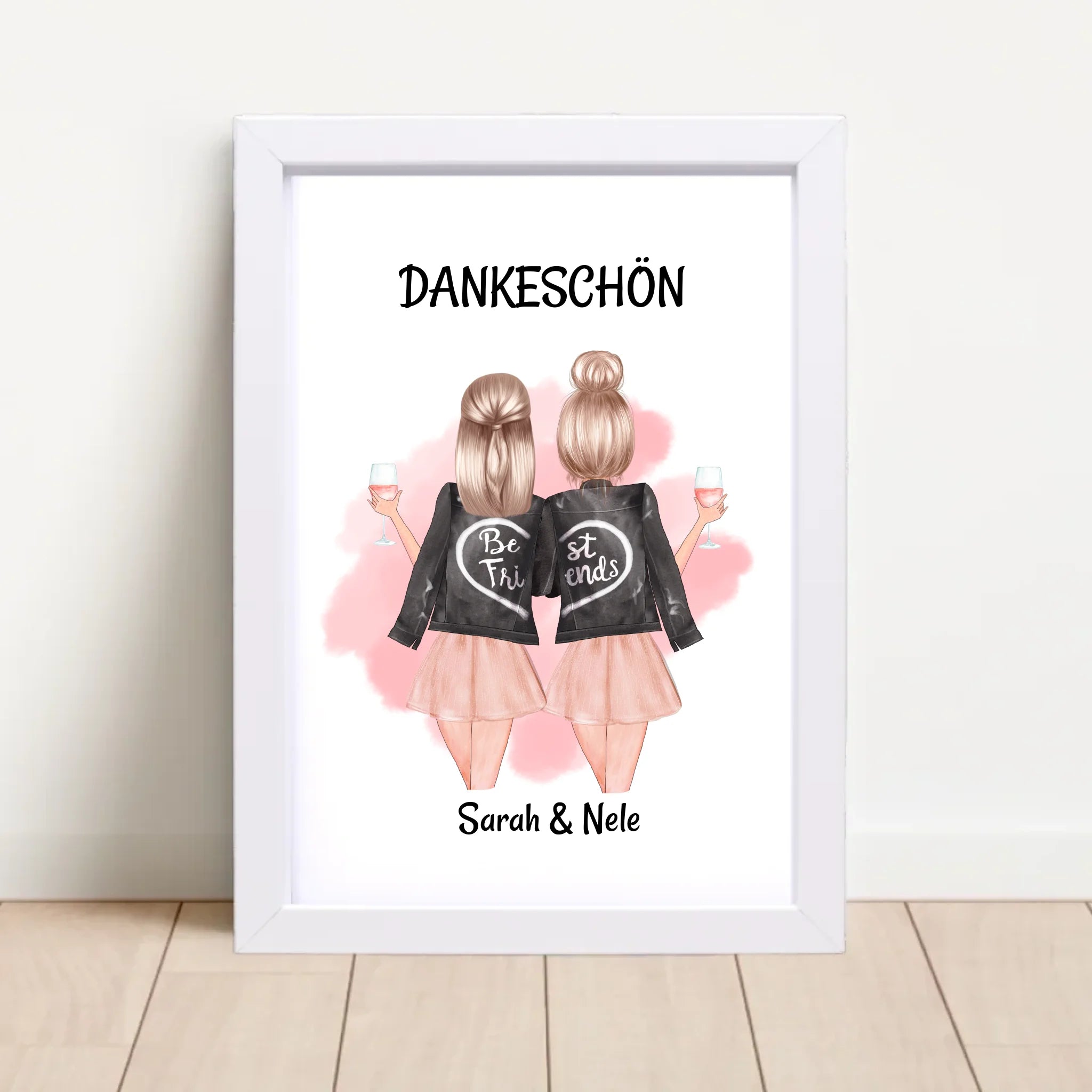 Beste Freundin Danke Geschenk Bild & Poster - Cantty