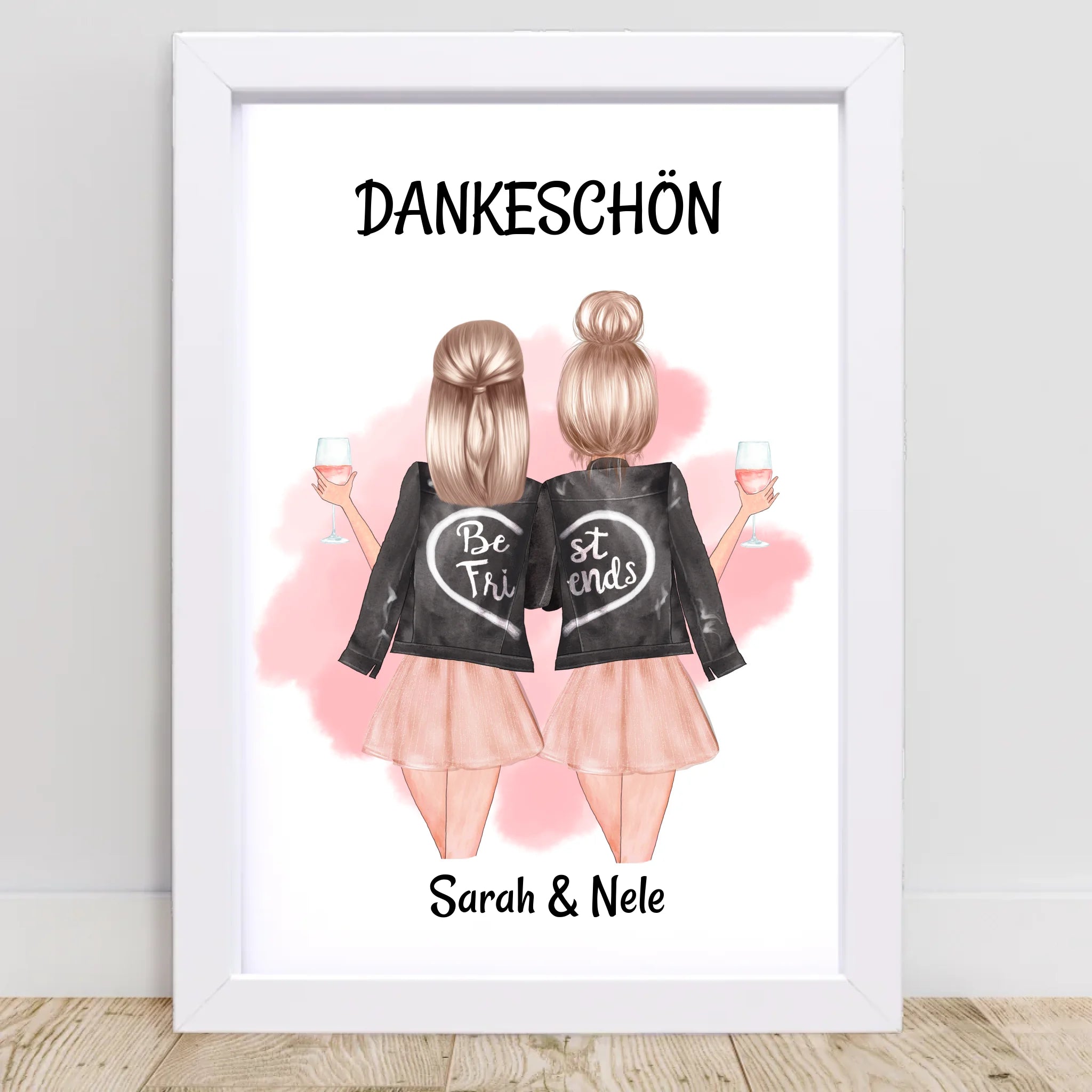 Beste Freundin Danke Geschenk Bild & Poster - Cantty