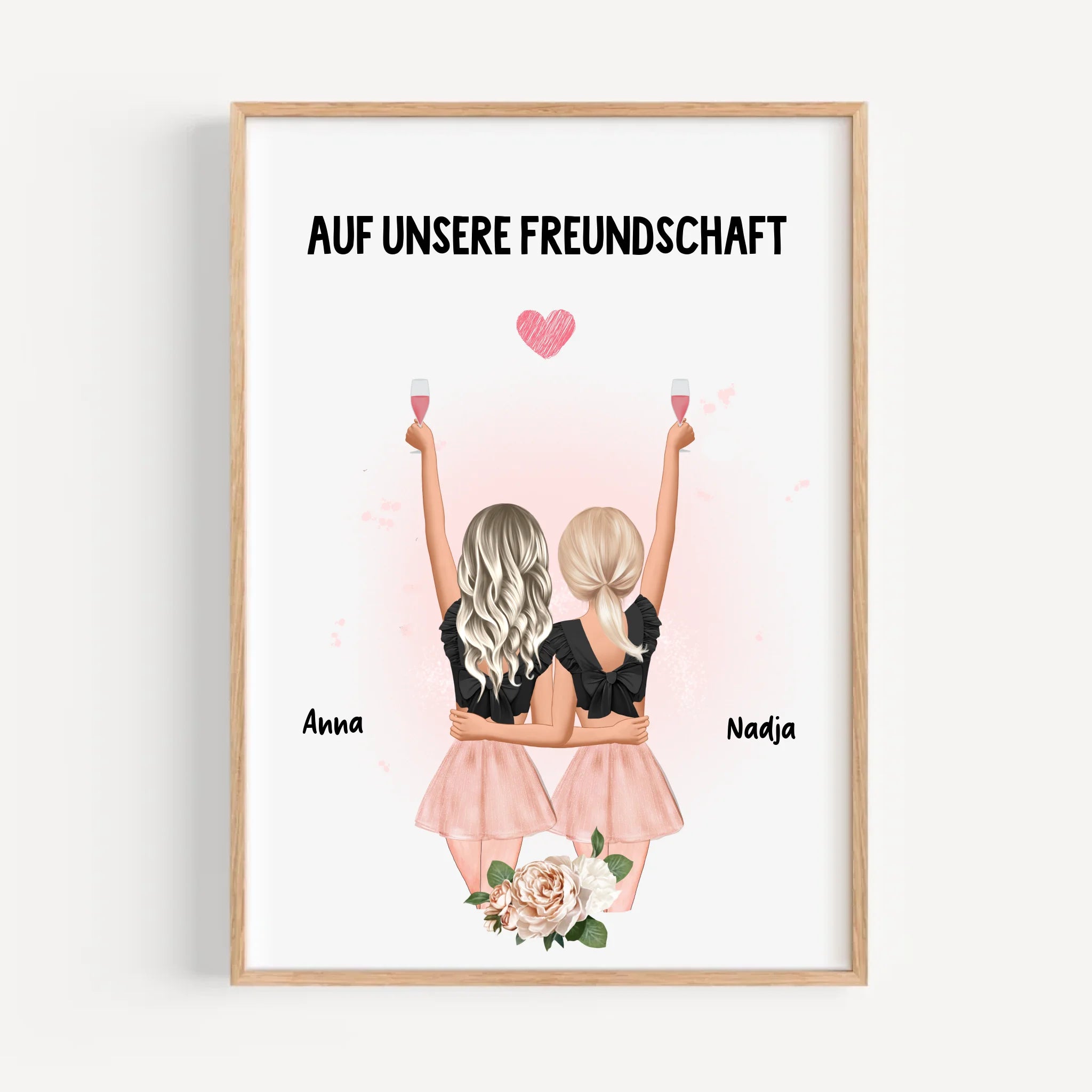BFF Geschenk Bild & Poster personalisiert - Cantty