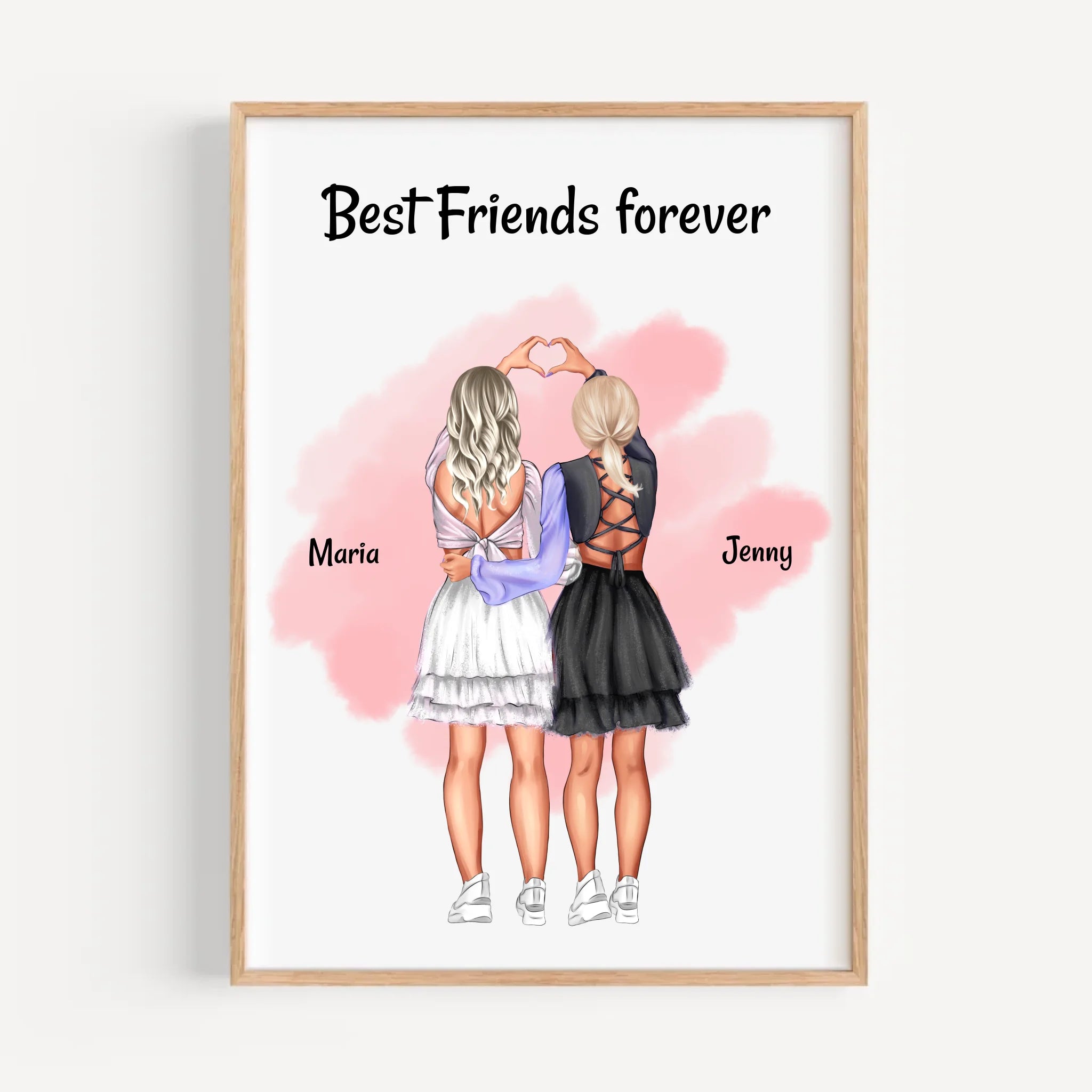 Bestie Geschenk Bild & Poster personalisiert - Cantty