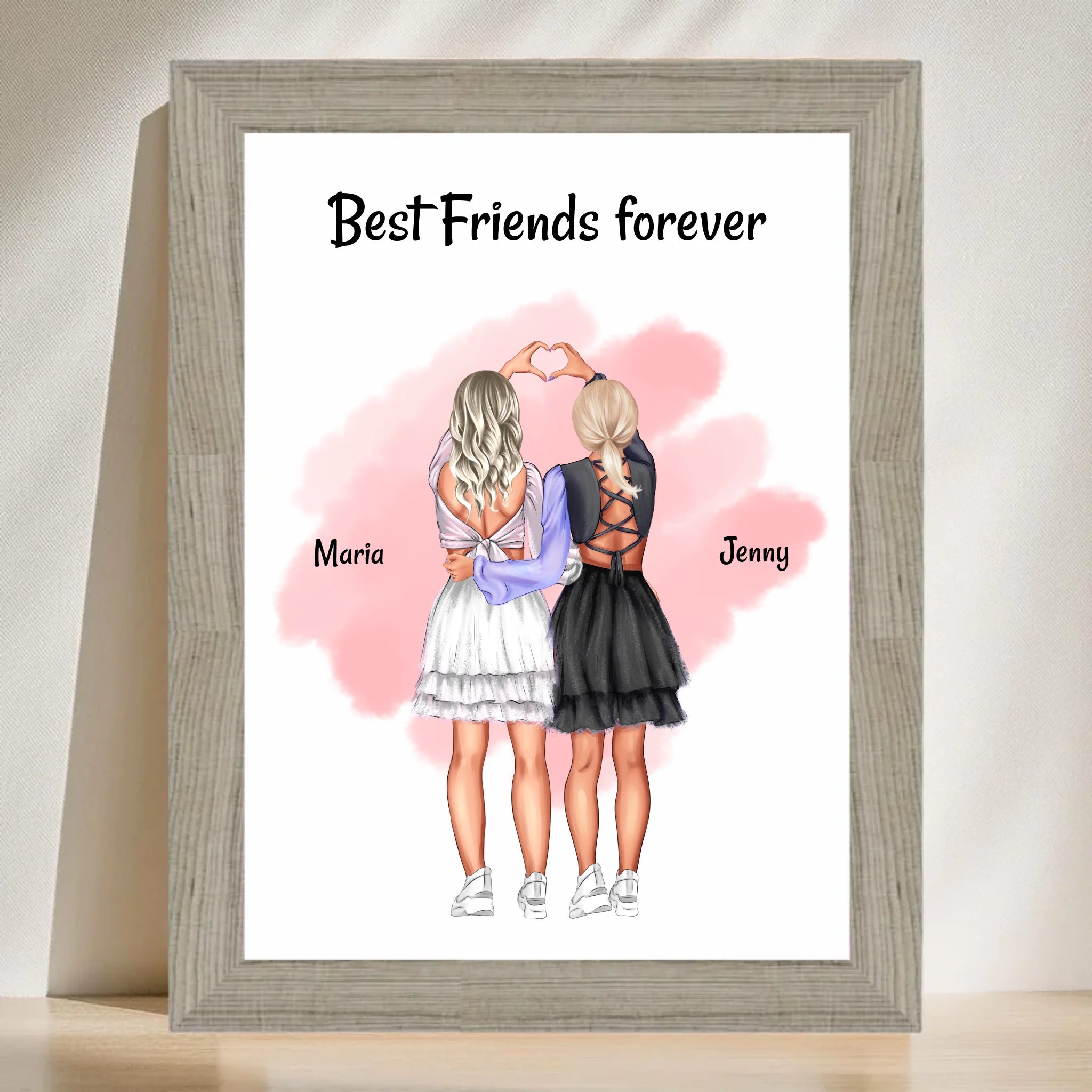 Bestie Geschenk Bild & Poster personalisiert - Cantty