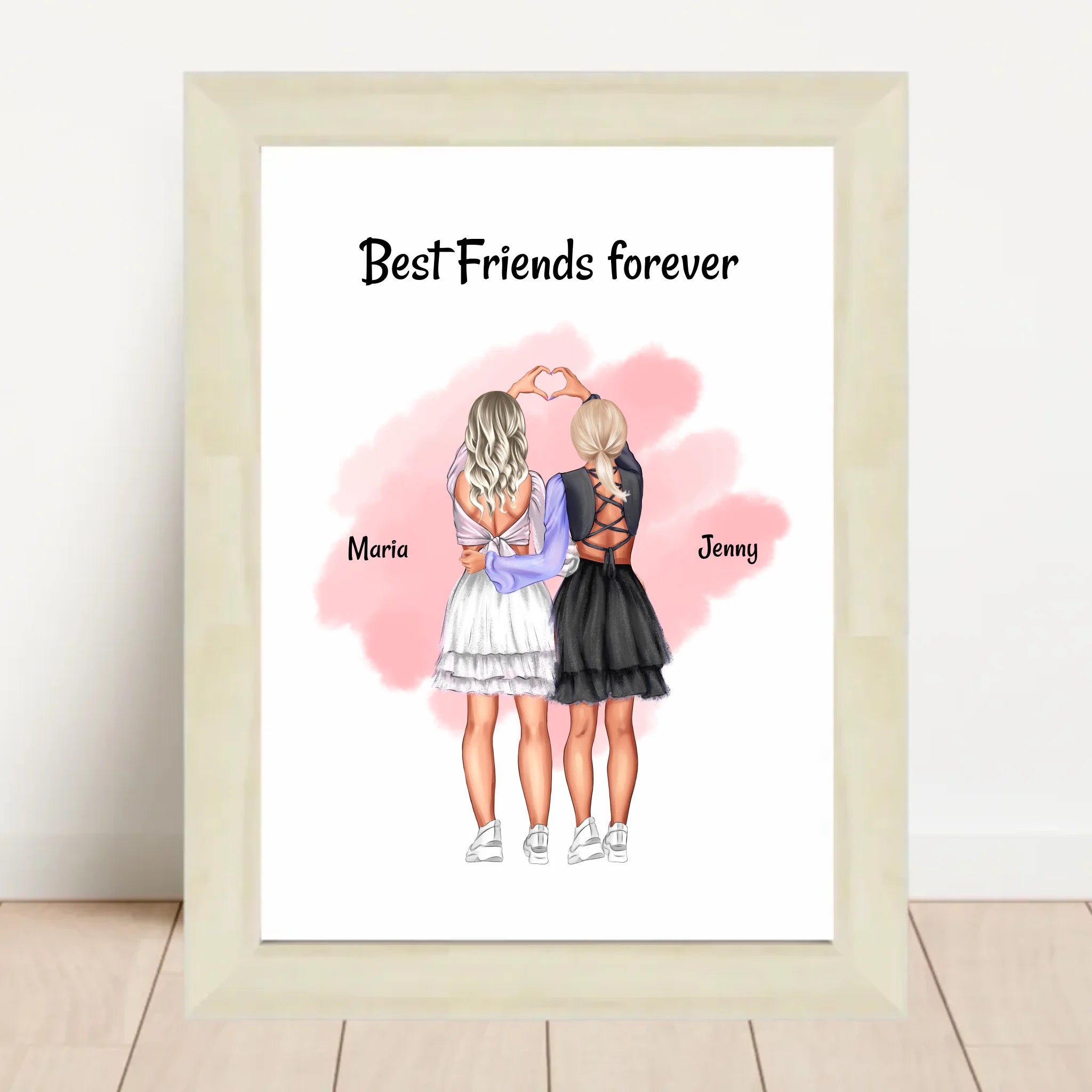 Bestie Geschenk Bild & Poster personalisiert - Cantty