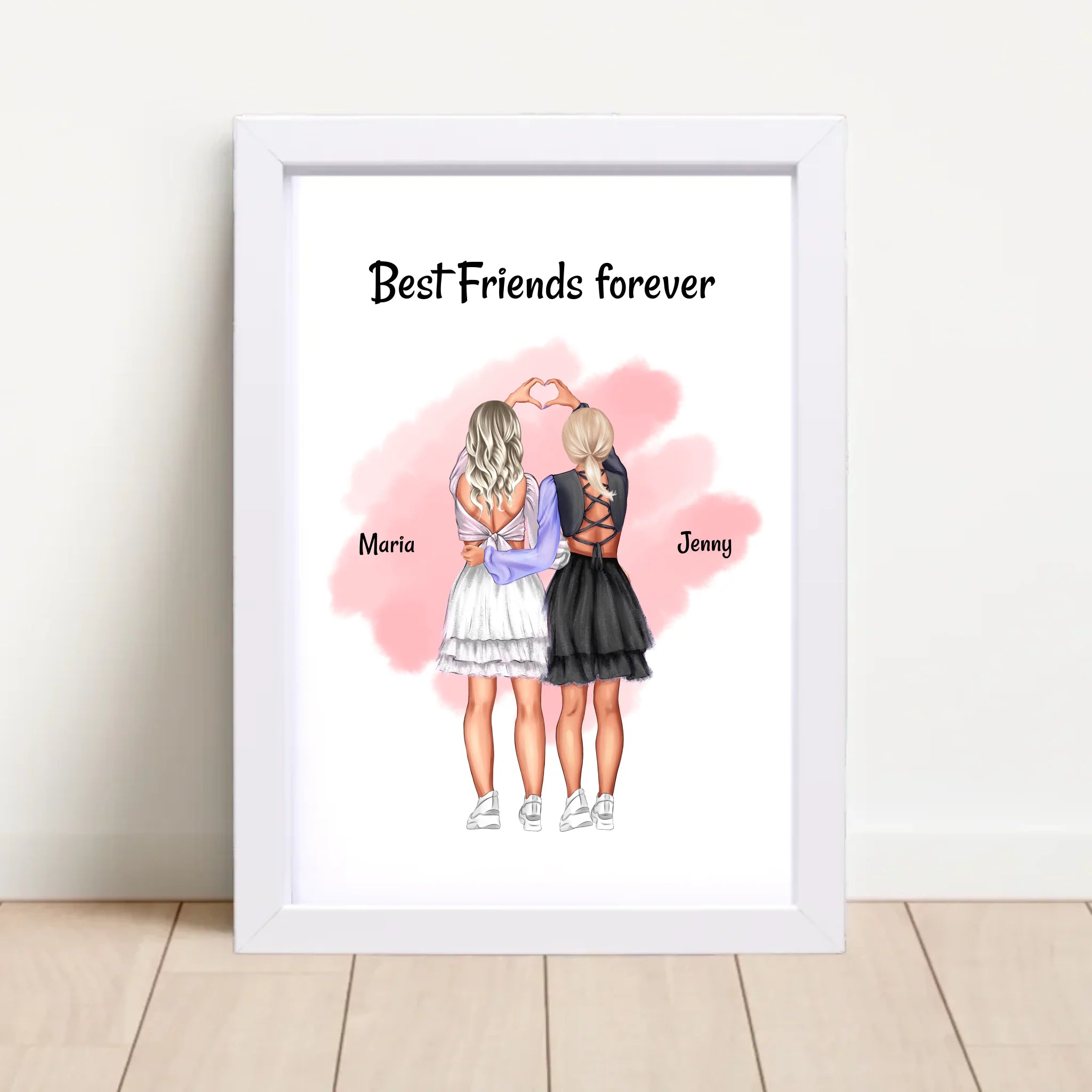Bestie Geschenk Bild & Poster personalisiert - Cantty