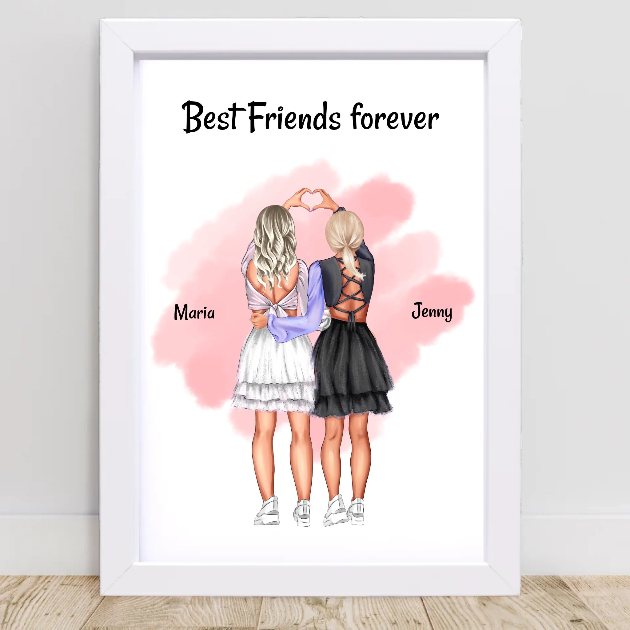 Bestie Geschenk Bild & Poster personalisiert - Cantty