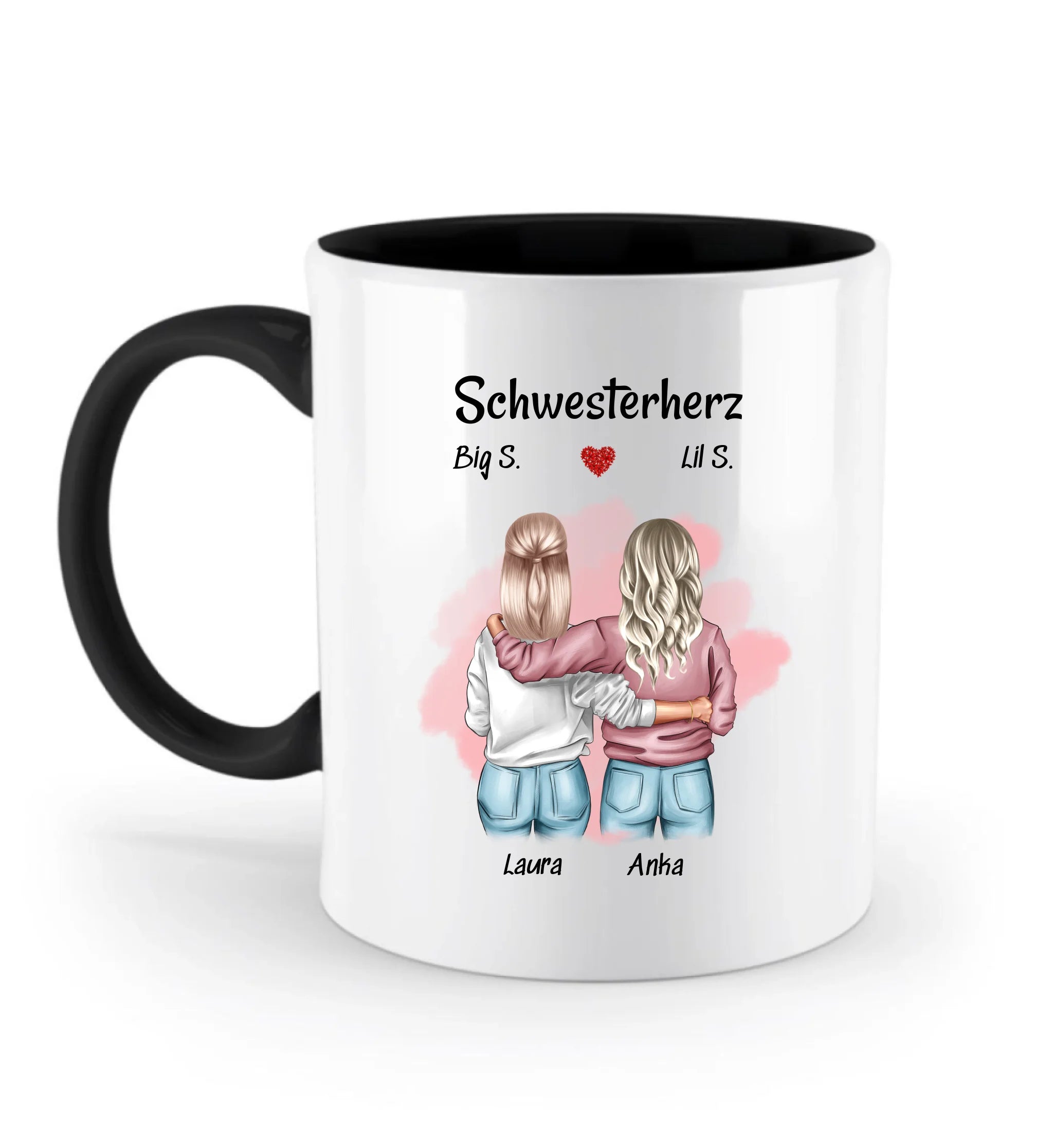 Schwester Danke Geschenk Tasse personalisiert gestalten - Cantty