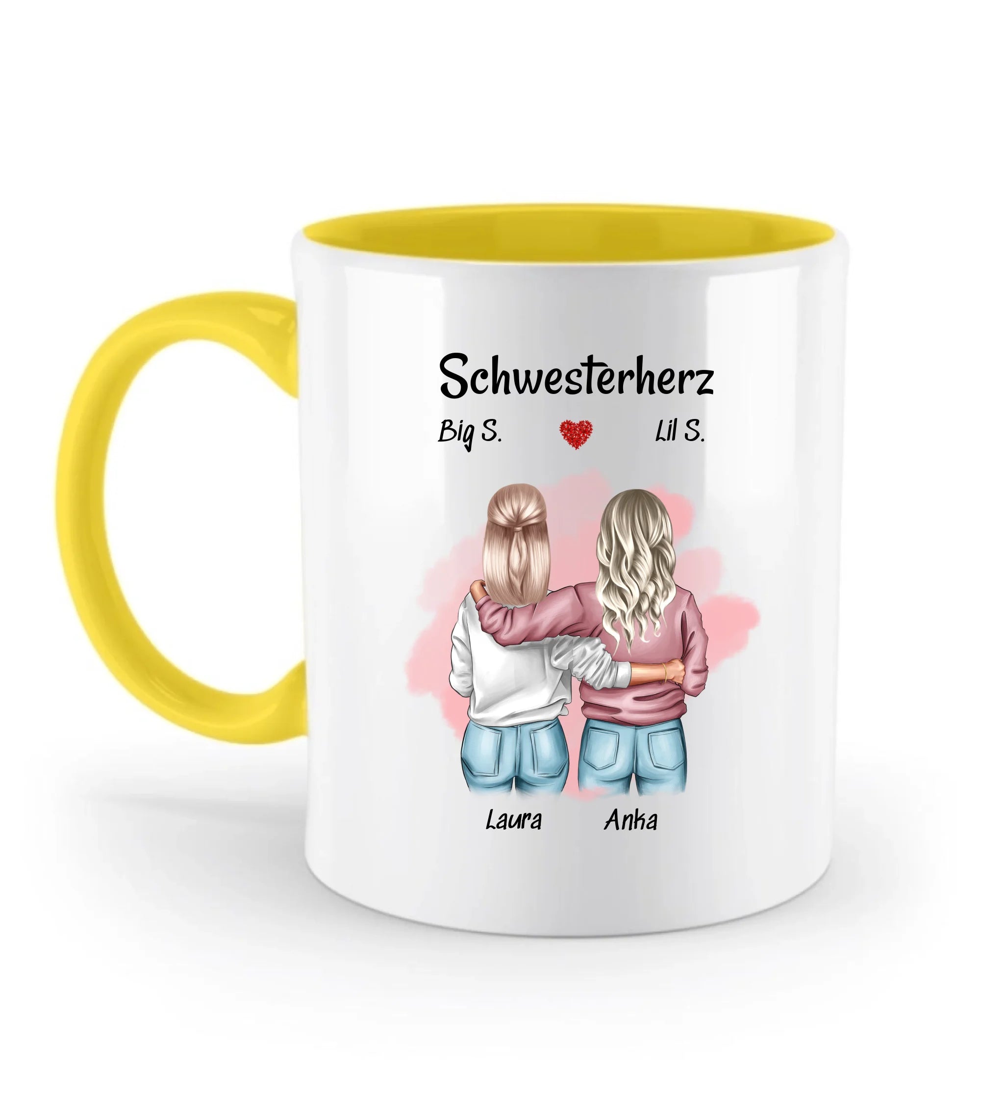 Schwester Danke Geschenk Tasse personalisiert gestalten - Cantty