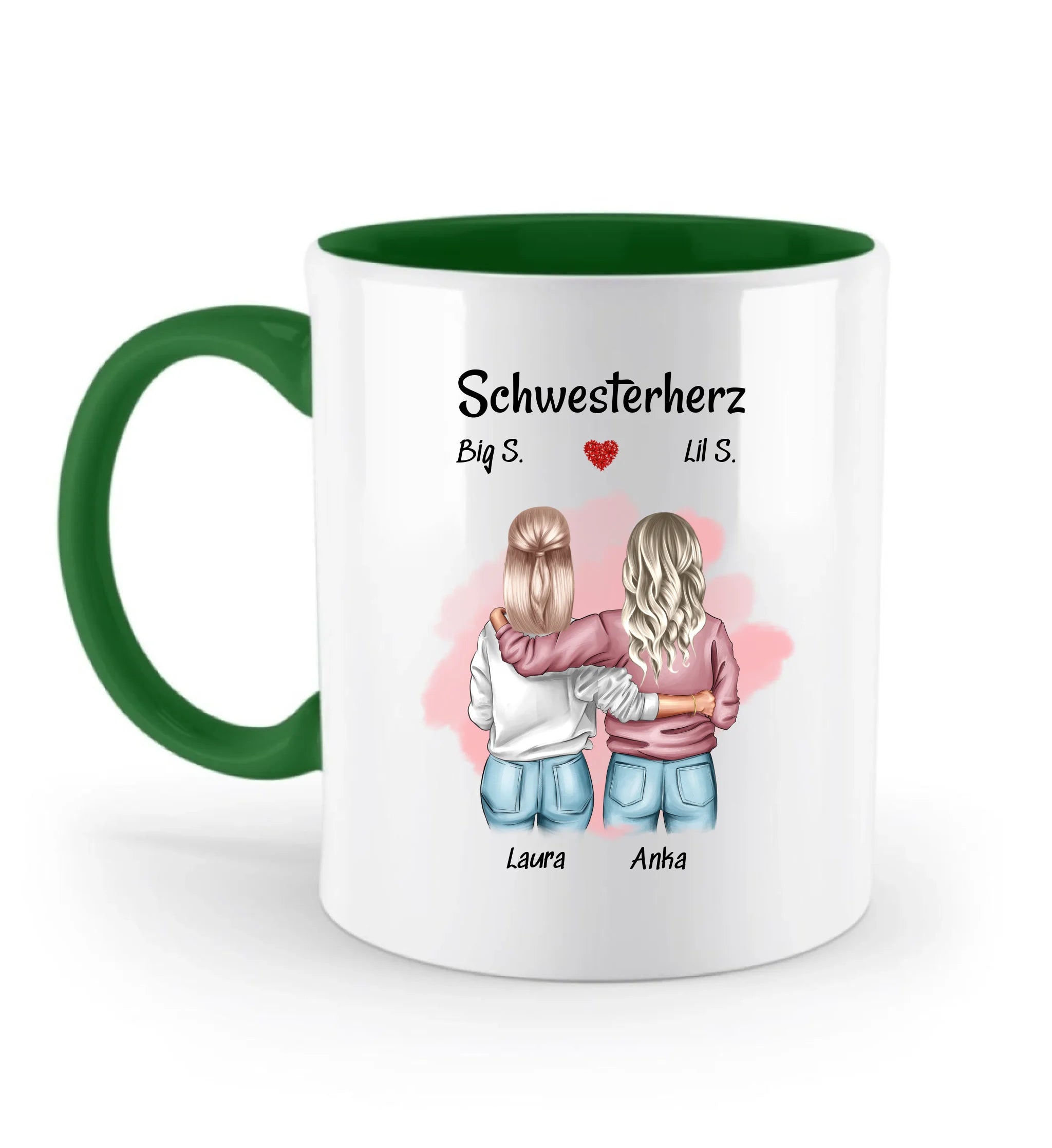 Schwester Danke Geschenk Tasse personalisiert gestalten - Cantty