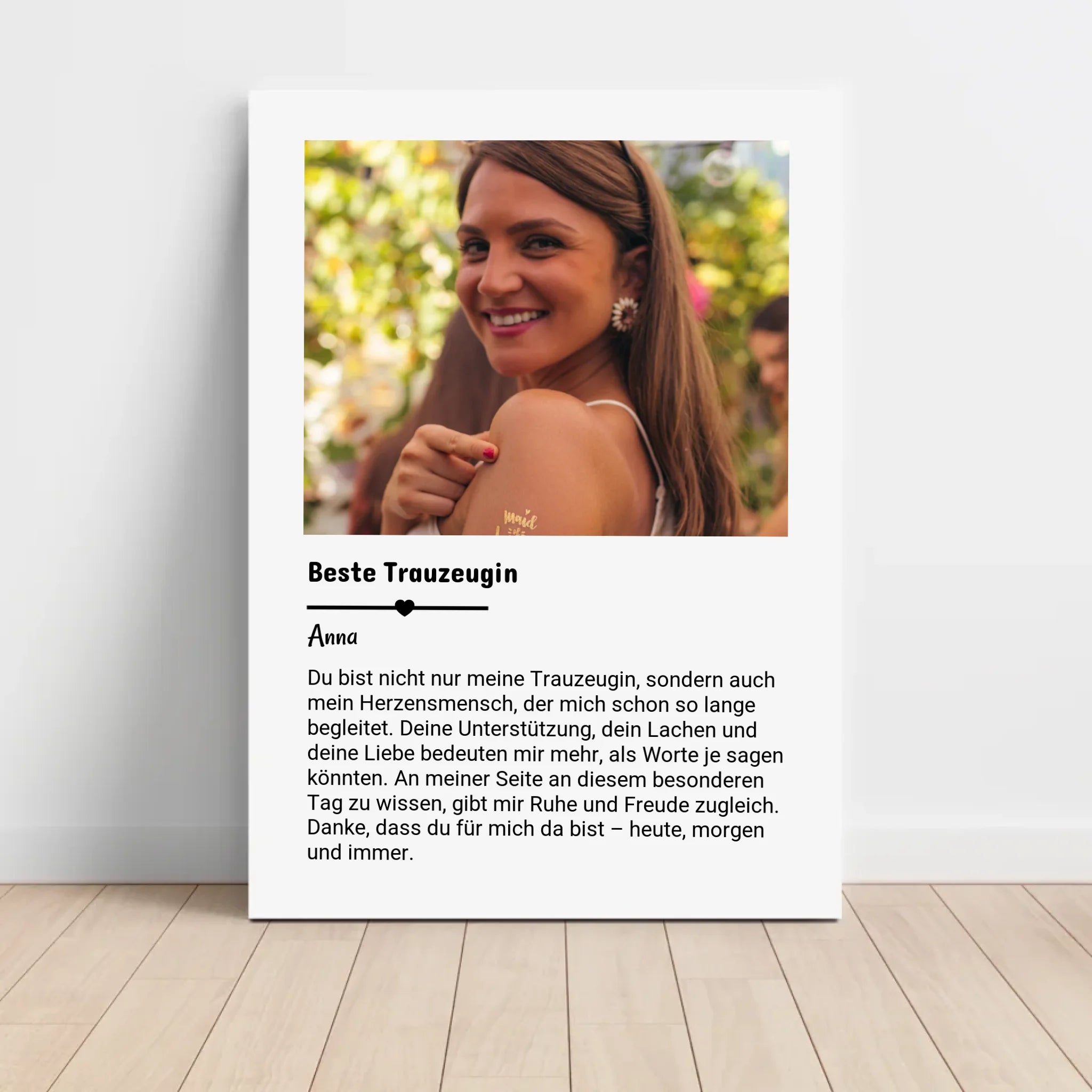 Beste Trauzeugin Geschenk: Foto mit Definition - Cantty