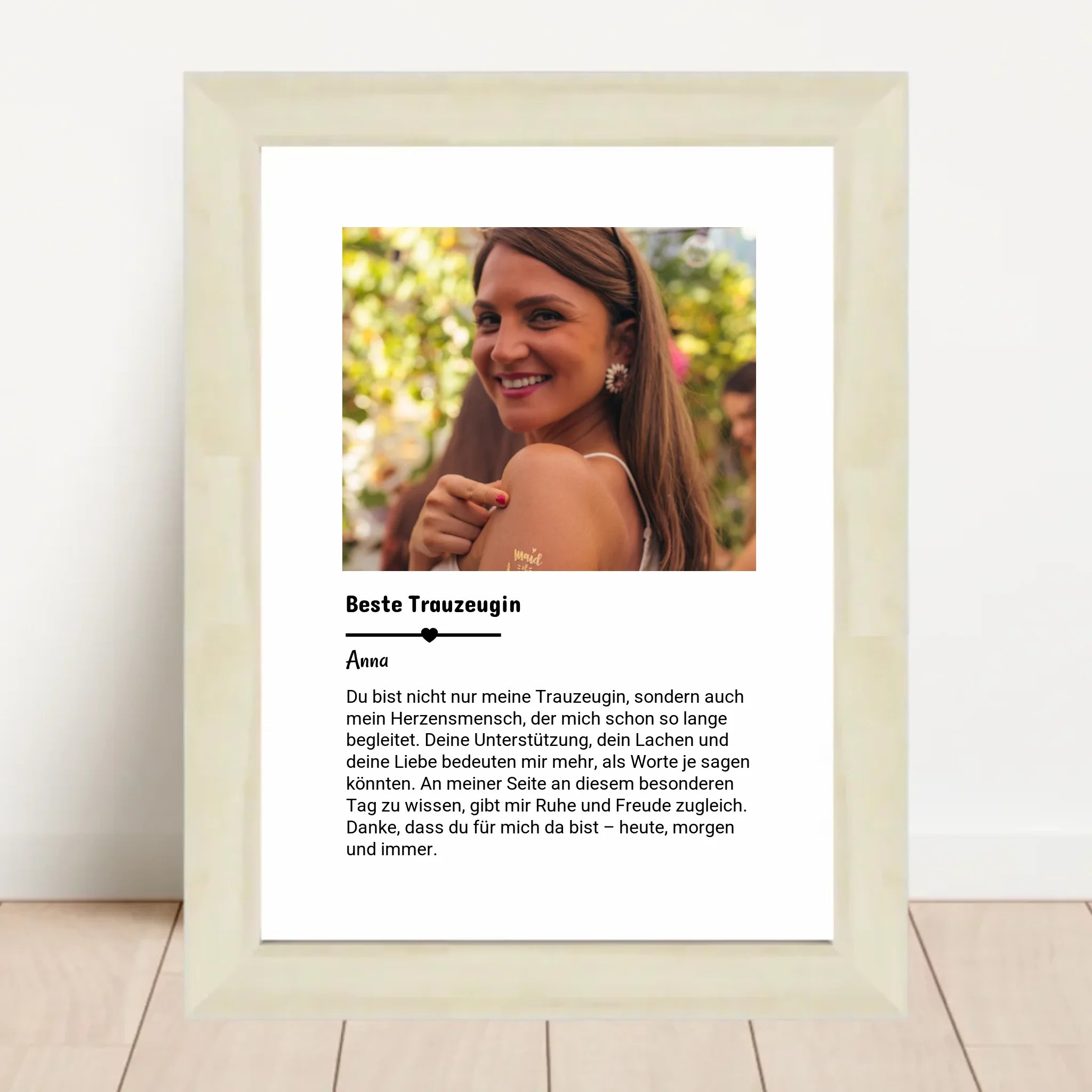 Beste Trauzeugin Geschenk: Foto mit Definition - Cantty