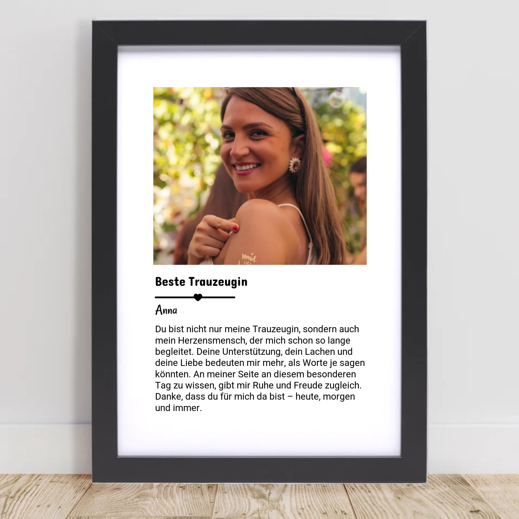 Beste Trauzeugin Geschenk: Foto mit Definition - Cantty