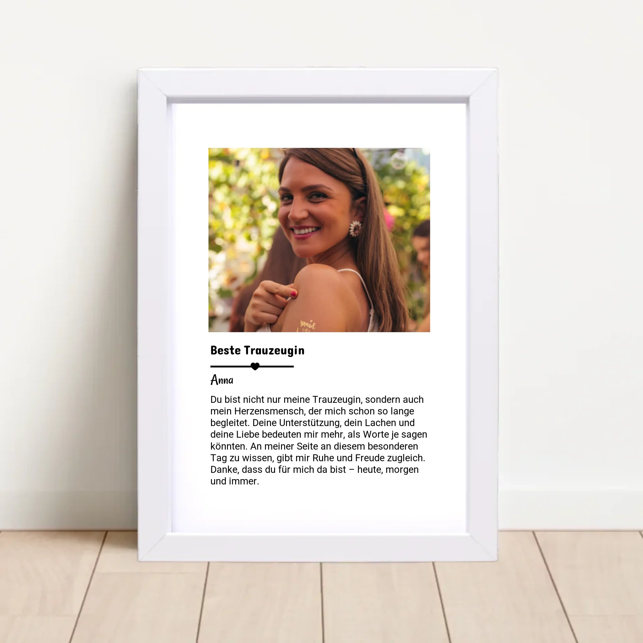 Beste Trauzeugin Geschenk: Foto mit Definition - Cantty