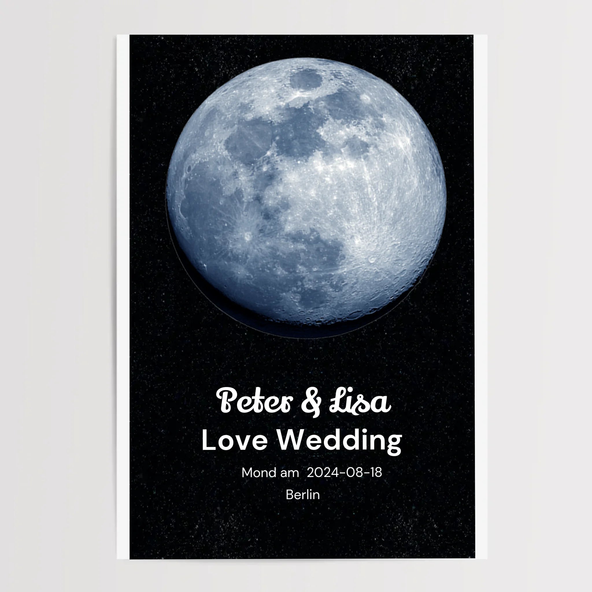 Mondposter Hochzeitstag Geschenk personalisiert - Cantty