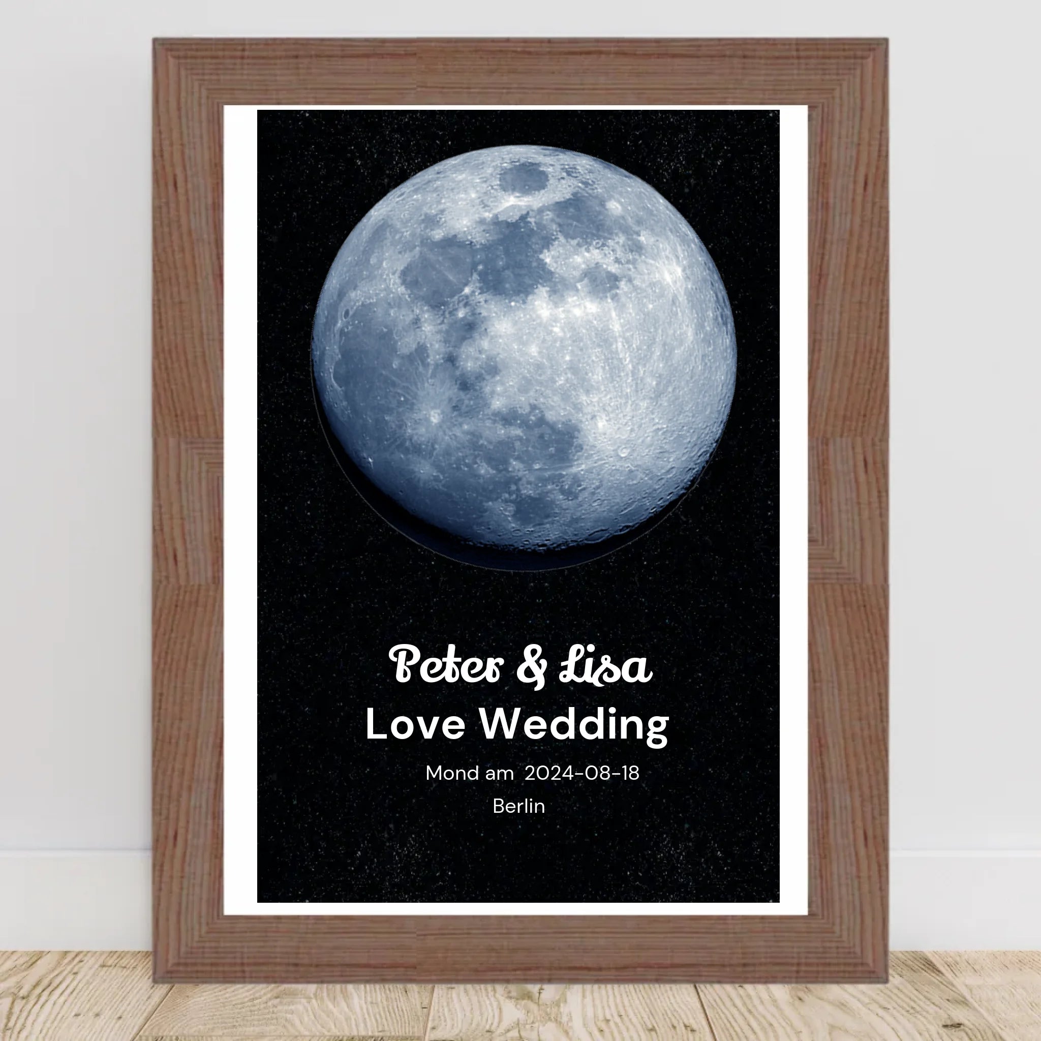 Mondposter Hochzeitstag Geschenk personalisiert - Cantty