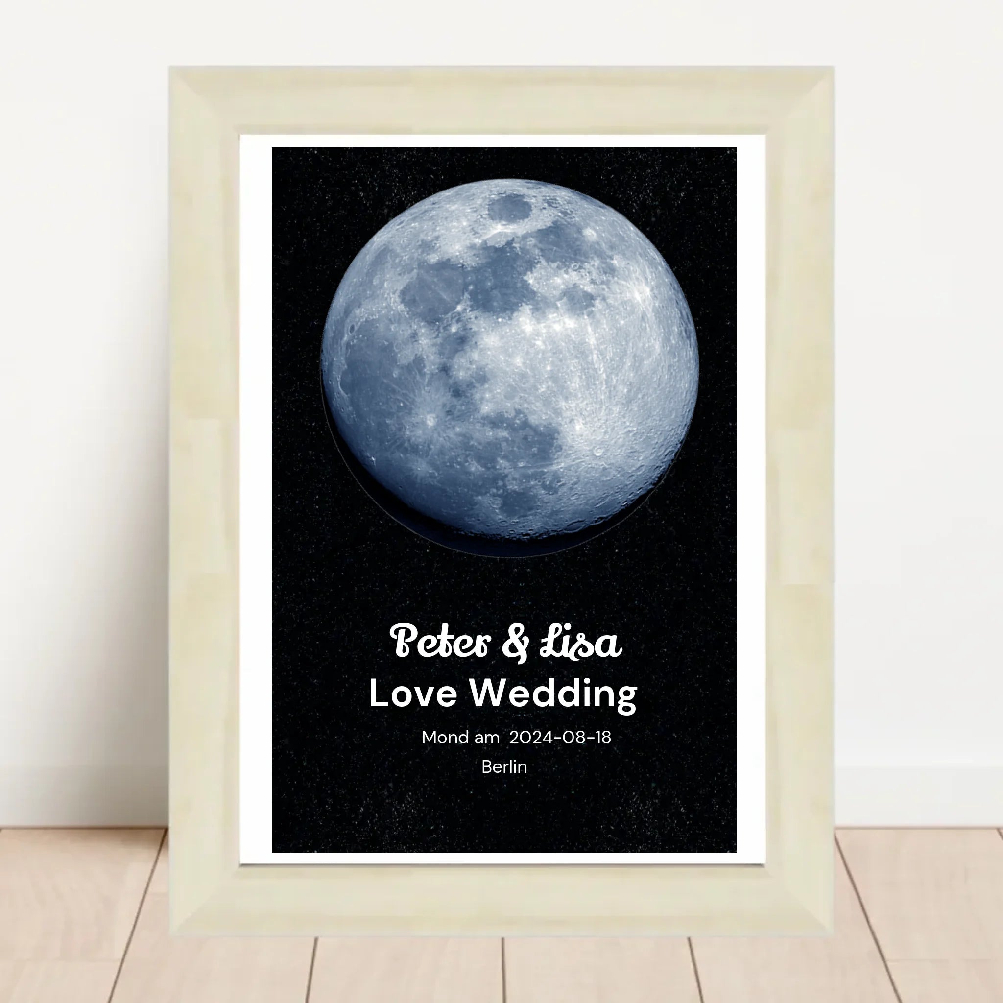 Mondposter Hochzeitstag Geschenk personalisiert - Cantty