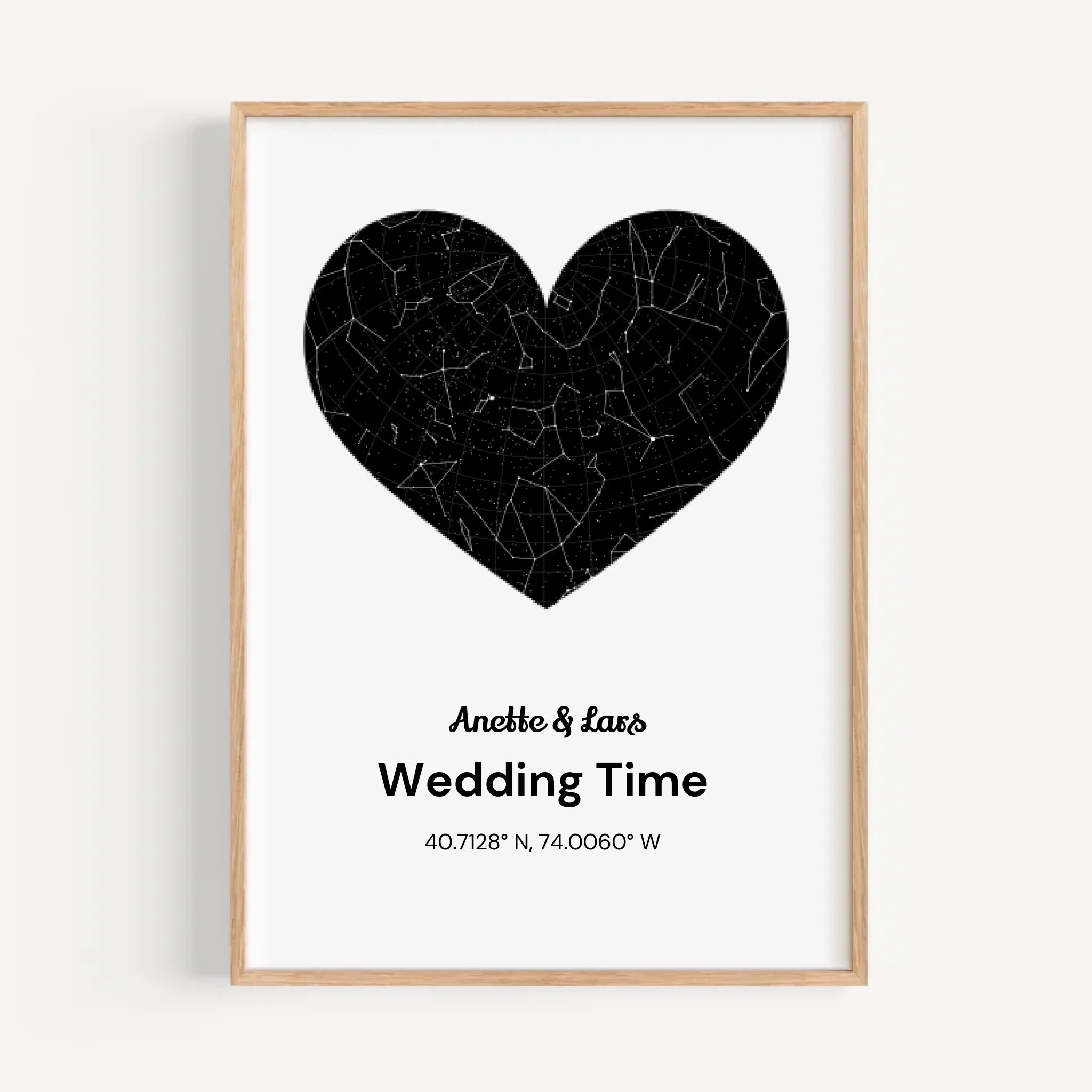 Hochzeit Geschenk Sternenhimmel personalisiert - Cantty