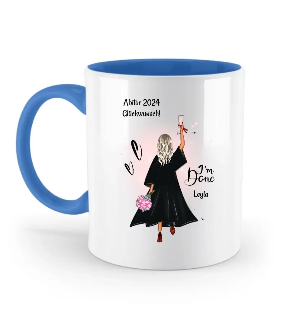 Abi bestanden Tasse für Mädchen Geschenk personalisiert - Cantty