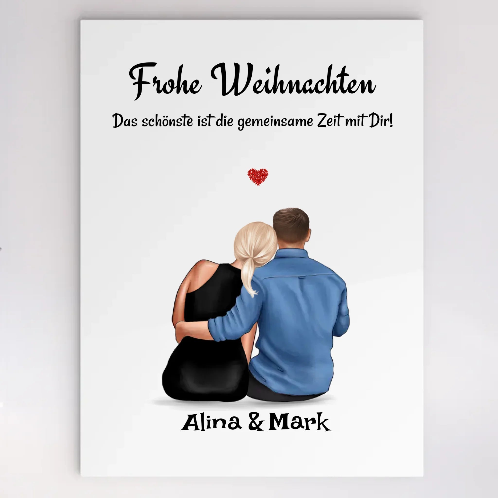 Acrylglas Freund Freundin Weihnachtsgeschenk personalisiert für Paare - Cantty