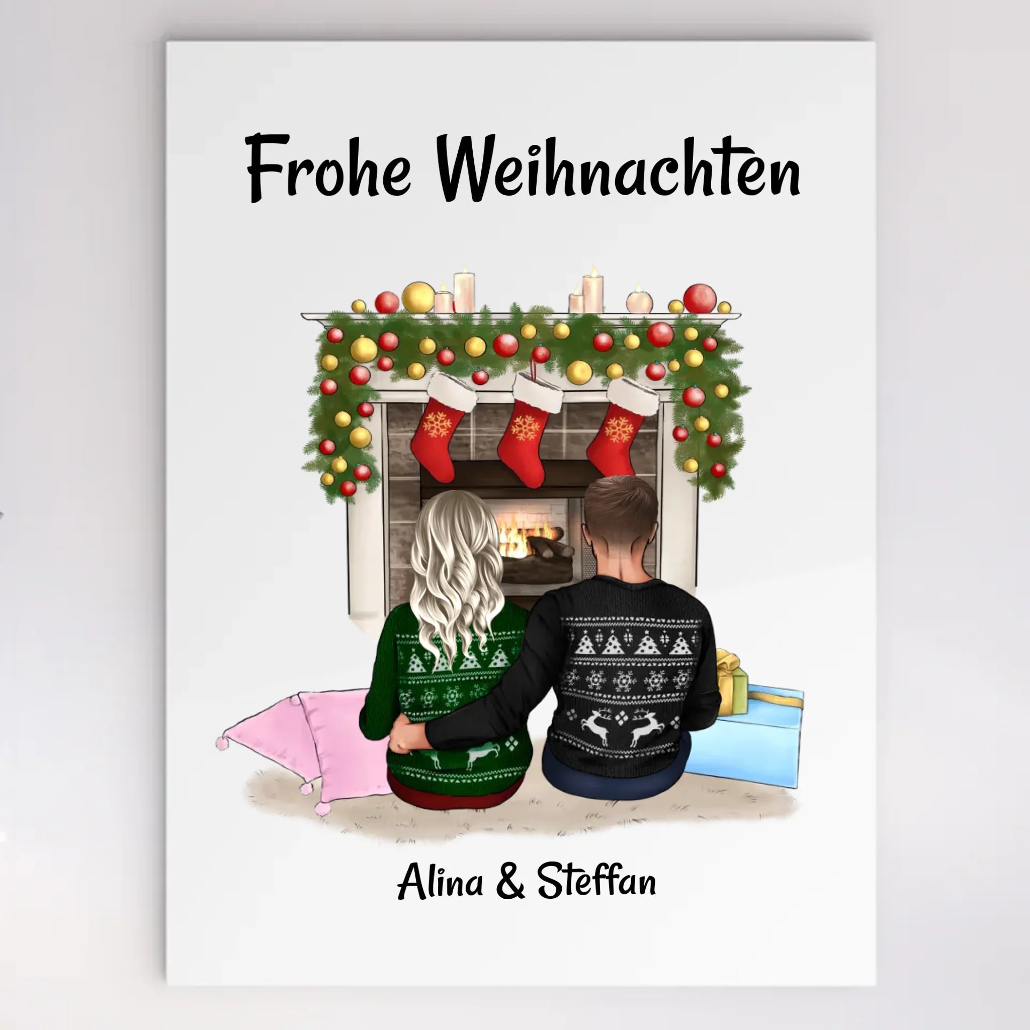 Acrylglas persönliches Weihnachtsgeschenk für Paare - Cantty