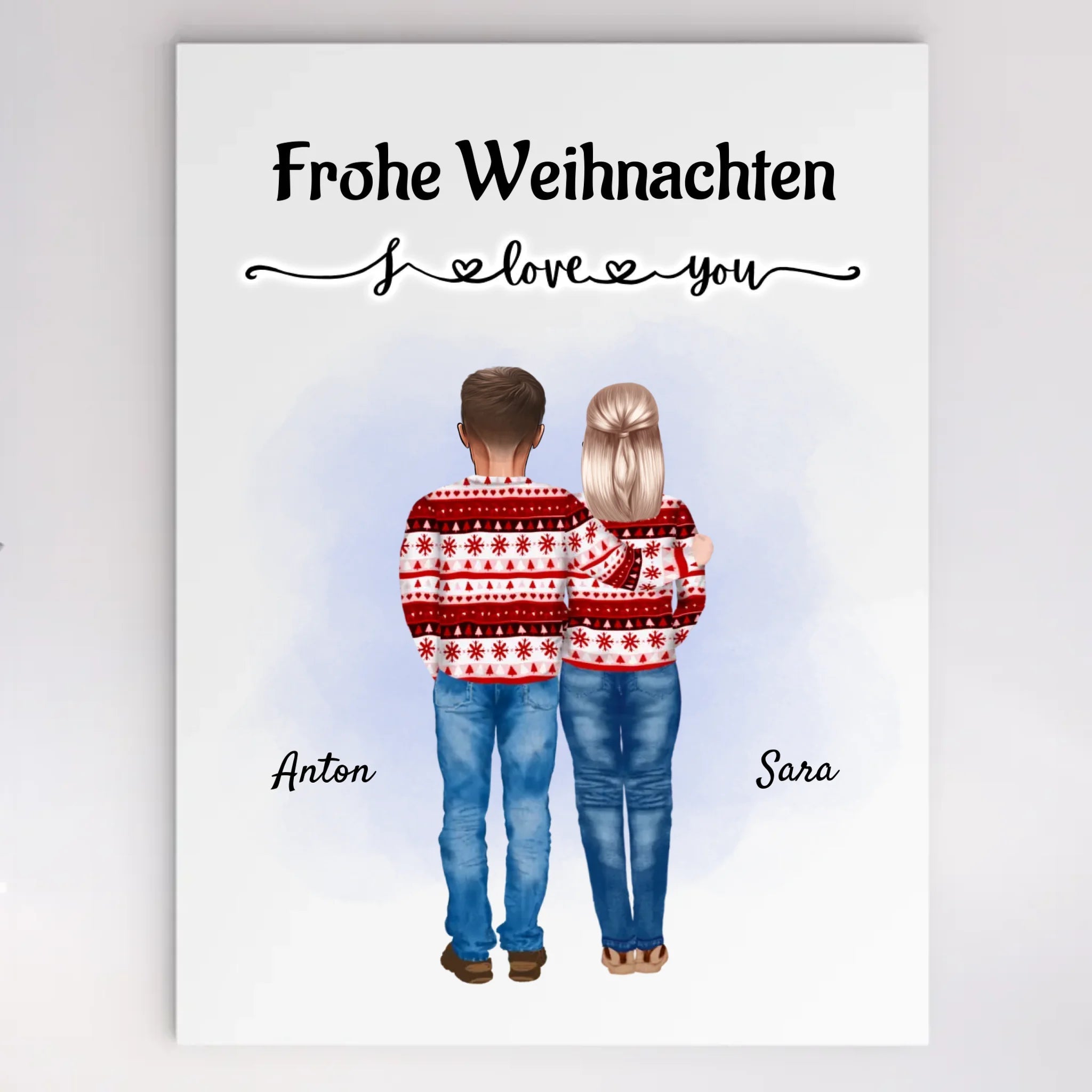Acrylglas Weihnachtsgeschenk Eltern Bild personalisiert - Cantty
