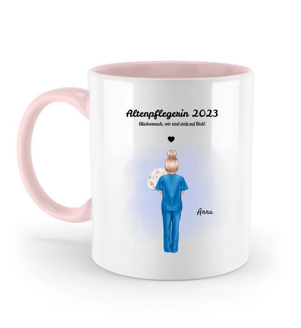 Altenpflegerin & Krankenschwester Tasse Geschenk Ausbildung bestanden - Cantty