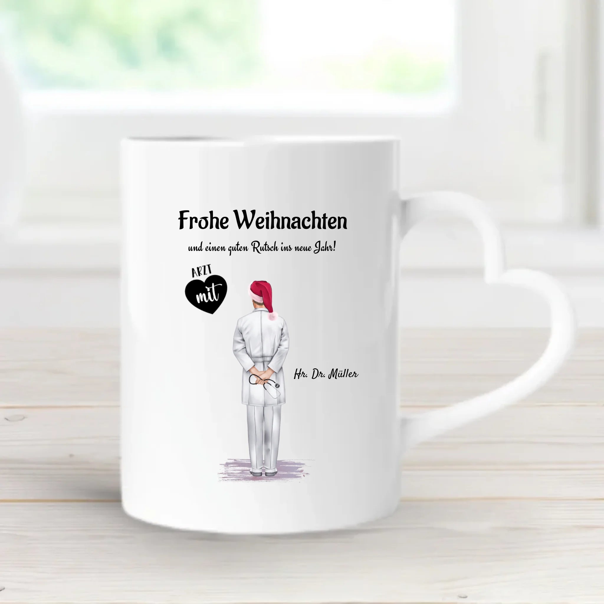 Arzt Tasse Weihnachtsgeschenk personalisiert - Cantty