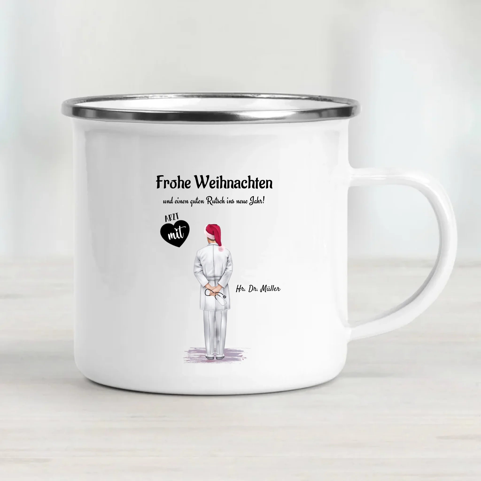 Arzt Tasse Weihnachtsgeschenk personalisiert - Cantty