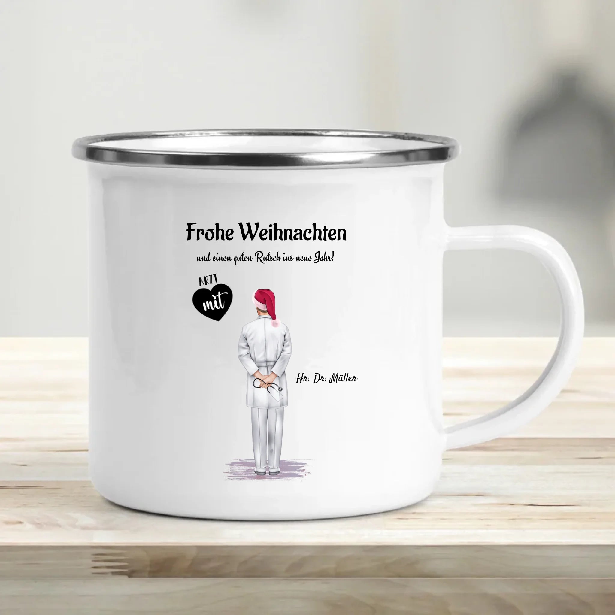 Arzt Tasse Weihnachtsgeschenk personalisiert - Cantty