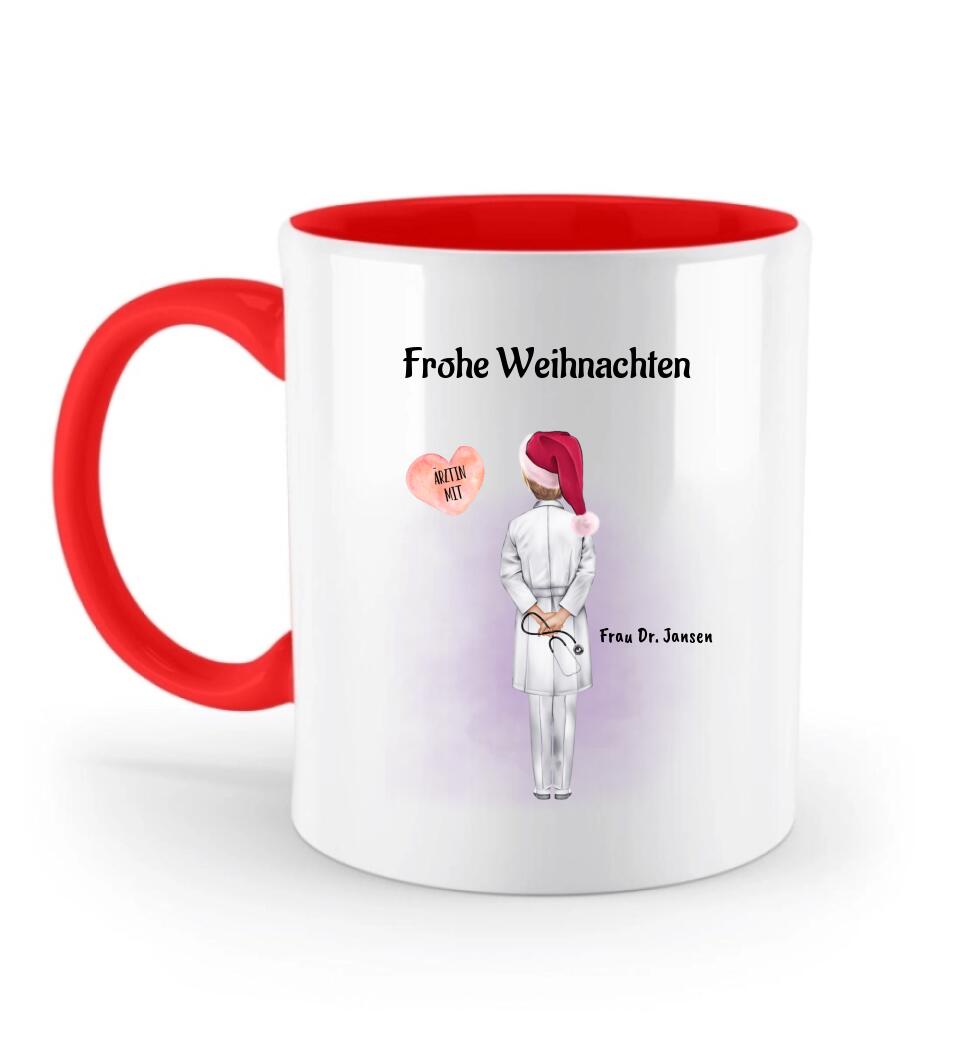 Ärztin Tasse Weihnachtsgeschenk personalisiert - Cantty