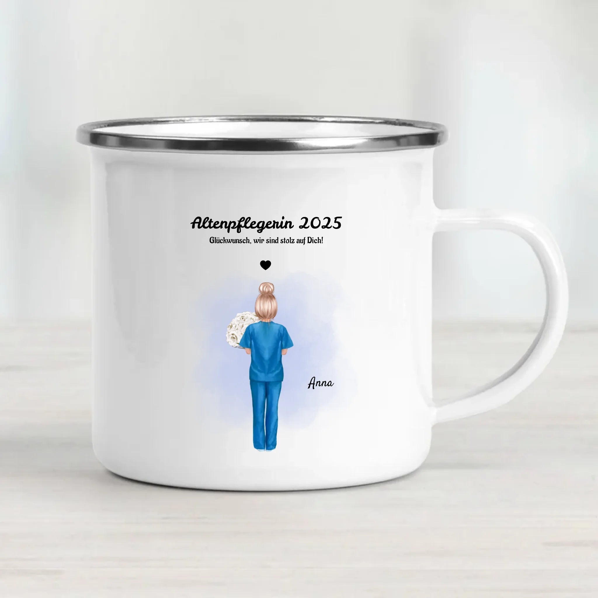 Ausbildung Prüfung bestanden Tasse Altenpflegerin personalisiert - Cantty