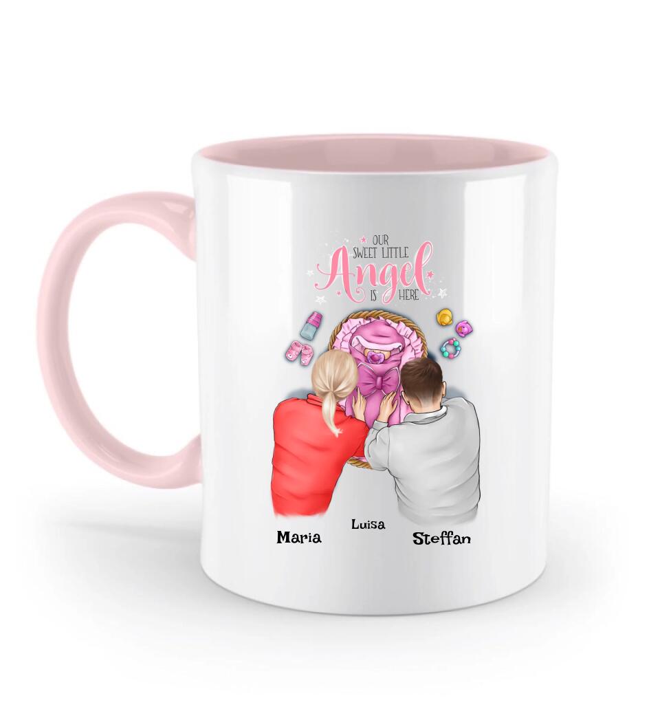 Babygeschenk Tasse zur Geburt personalisiert - Cantty