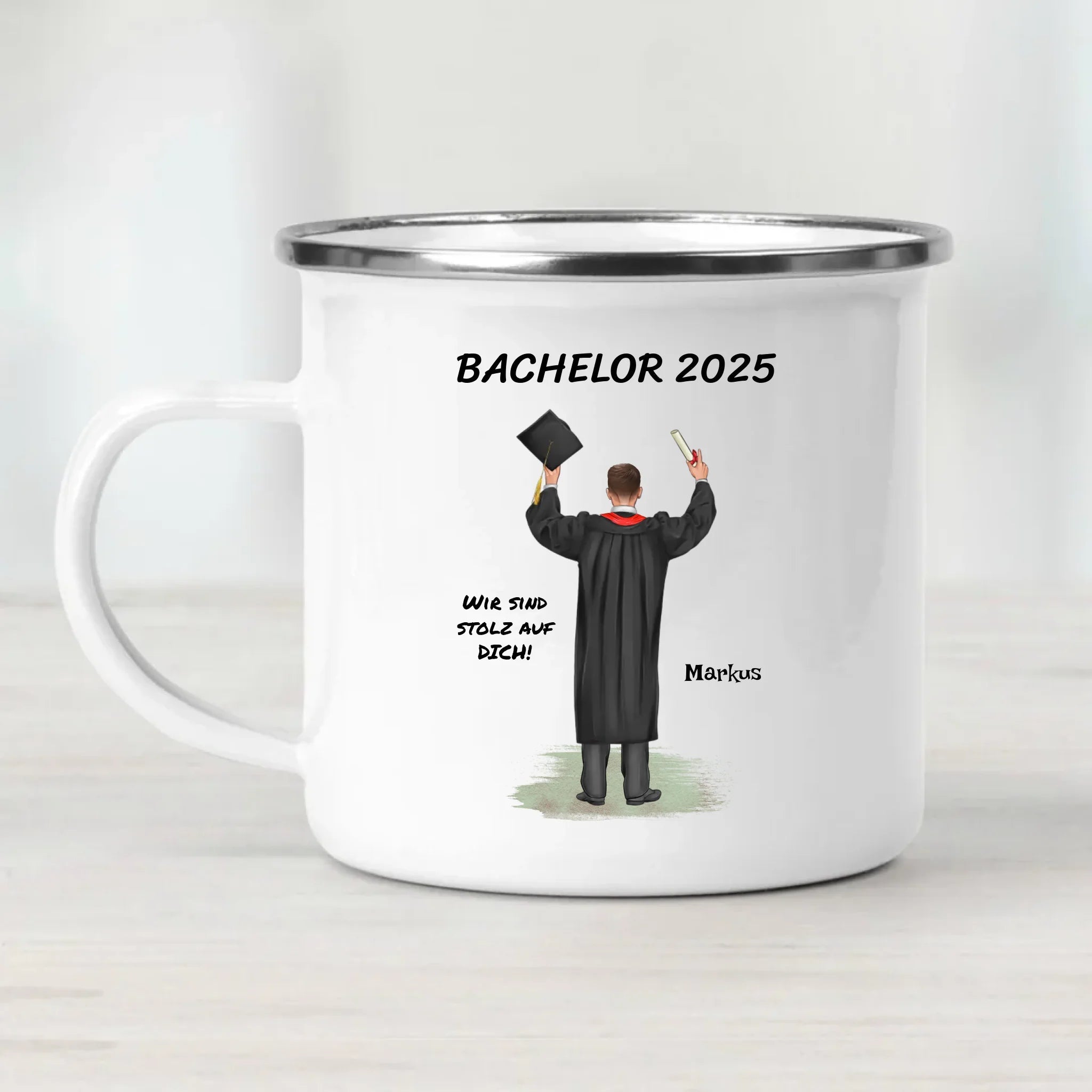 Bachelor Abschluss Geschenk Tasse personalsiert - Cantty