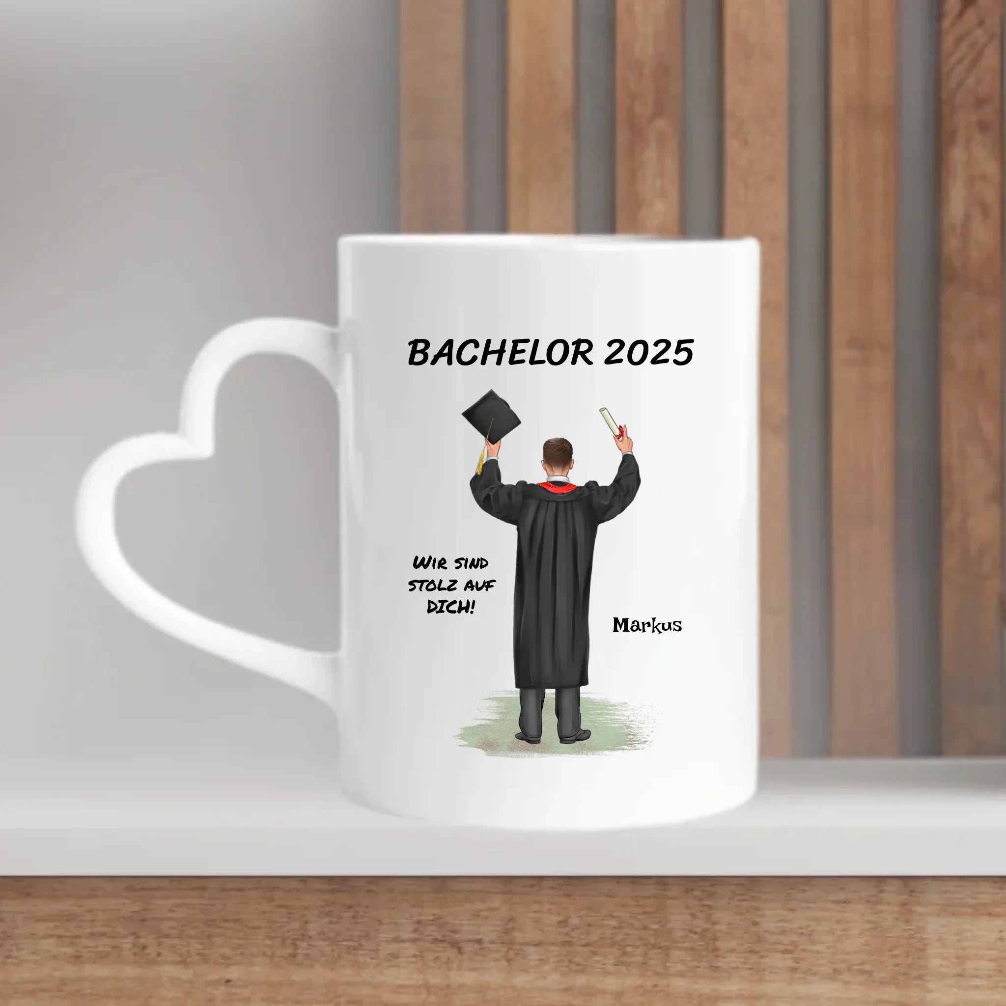 Bachelor Abschluss Geschenk Tasse personalsiert - Cantty