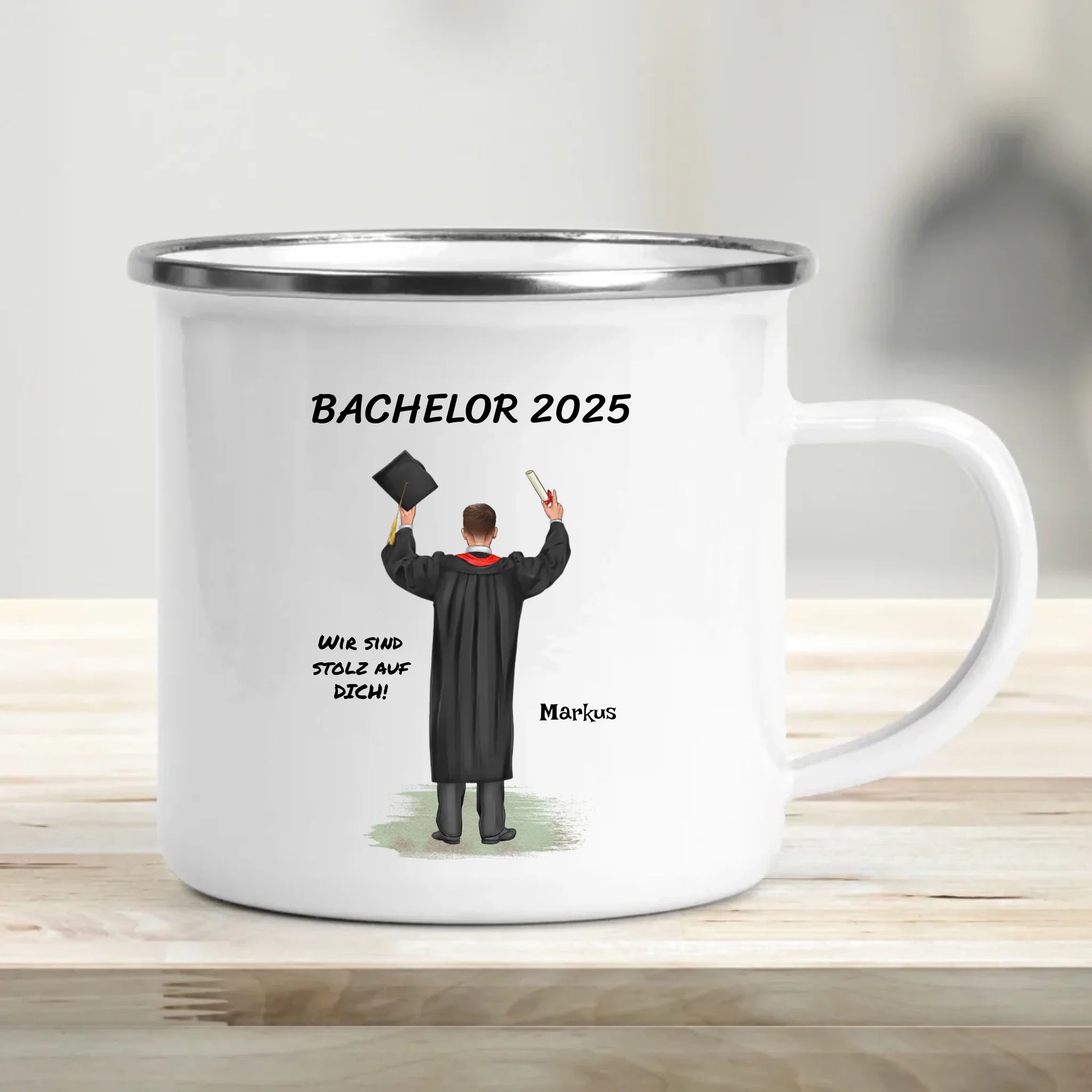 Bachelor Abschluss Geschenk Tasse personalsiert - Cantty