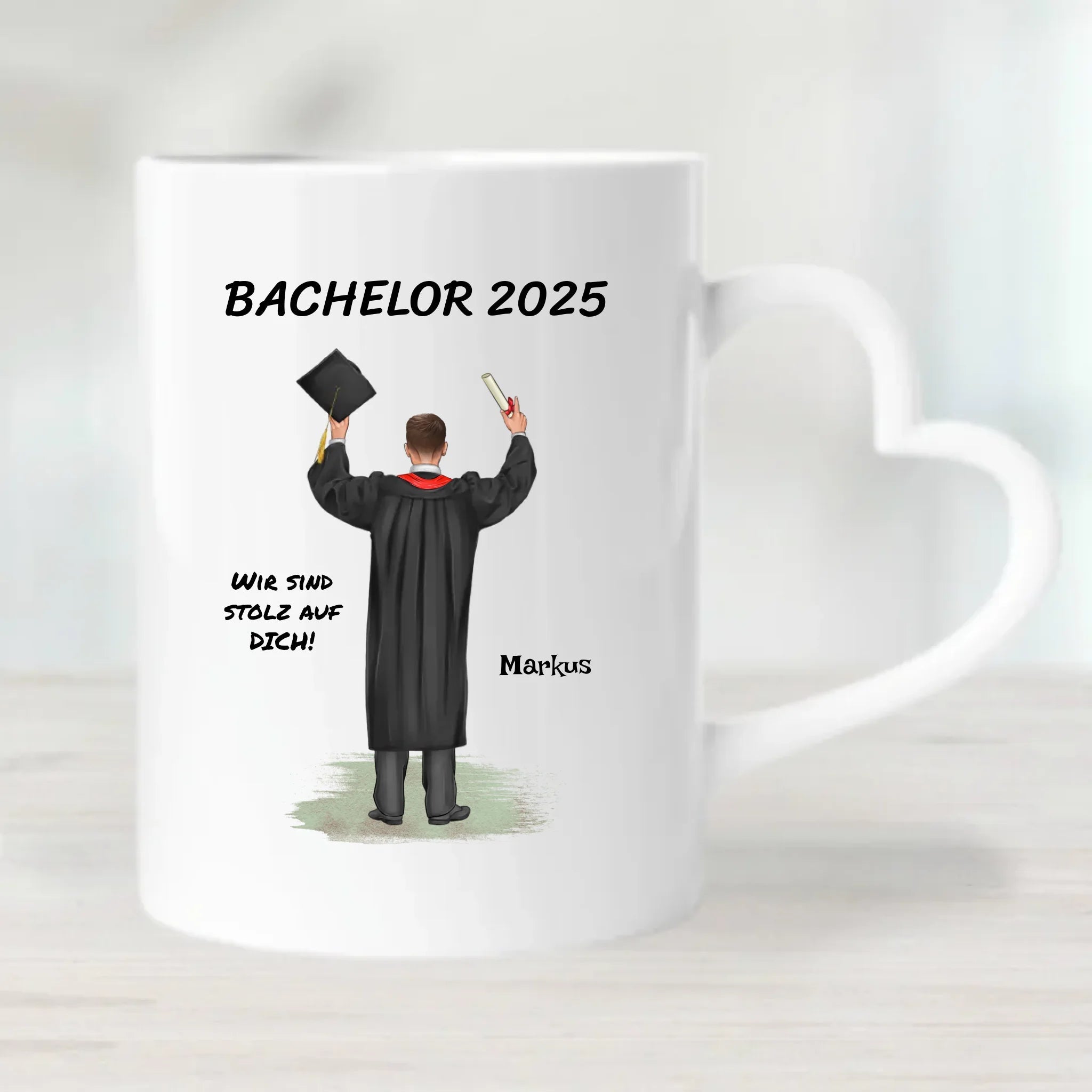 Bachelor Abschluss Geschenk Tasse personalsiert - Cantty