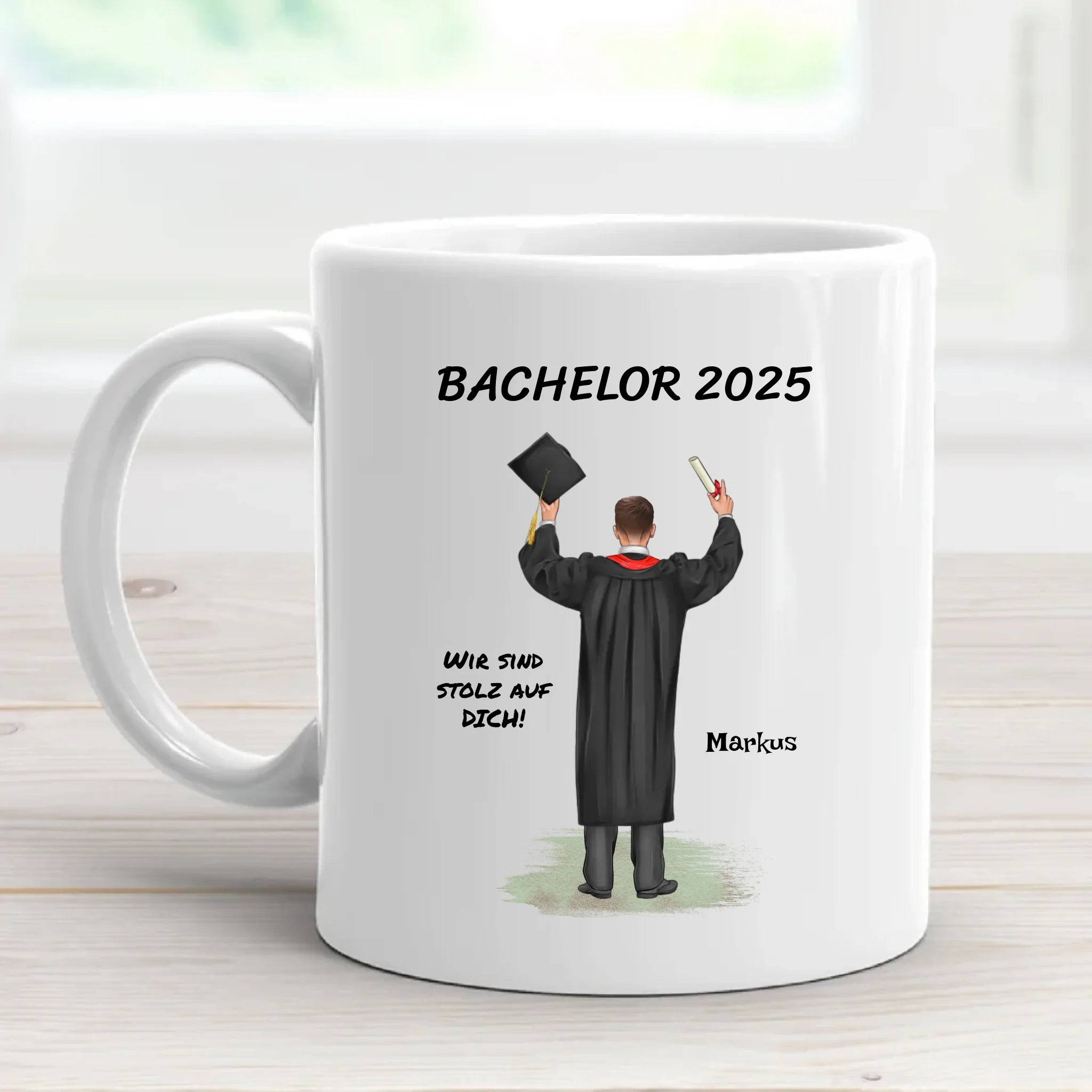 Bachelor Abschluss Geschenk Tasse personalsiert - Cantty