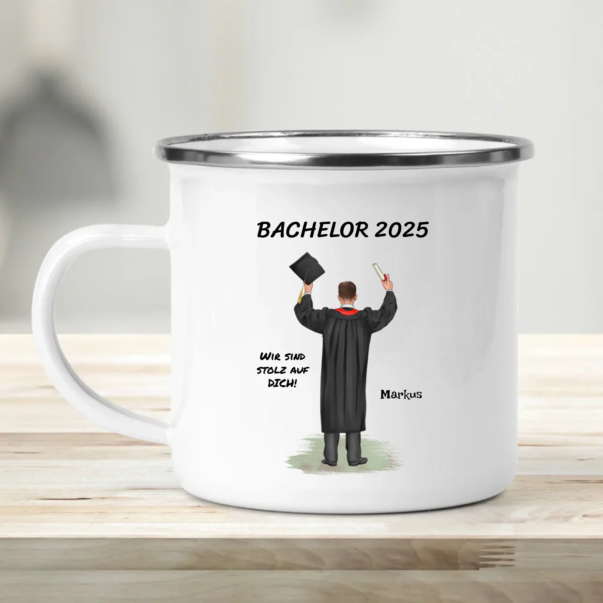 Bachelor Abschluss Geschenk Tasse personalsiert - Cantty